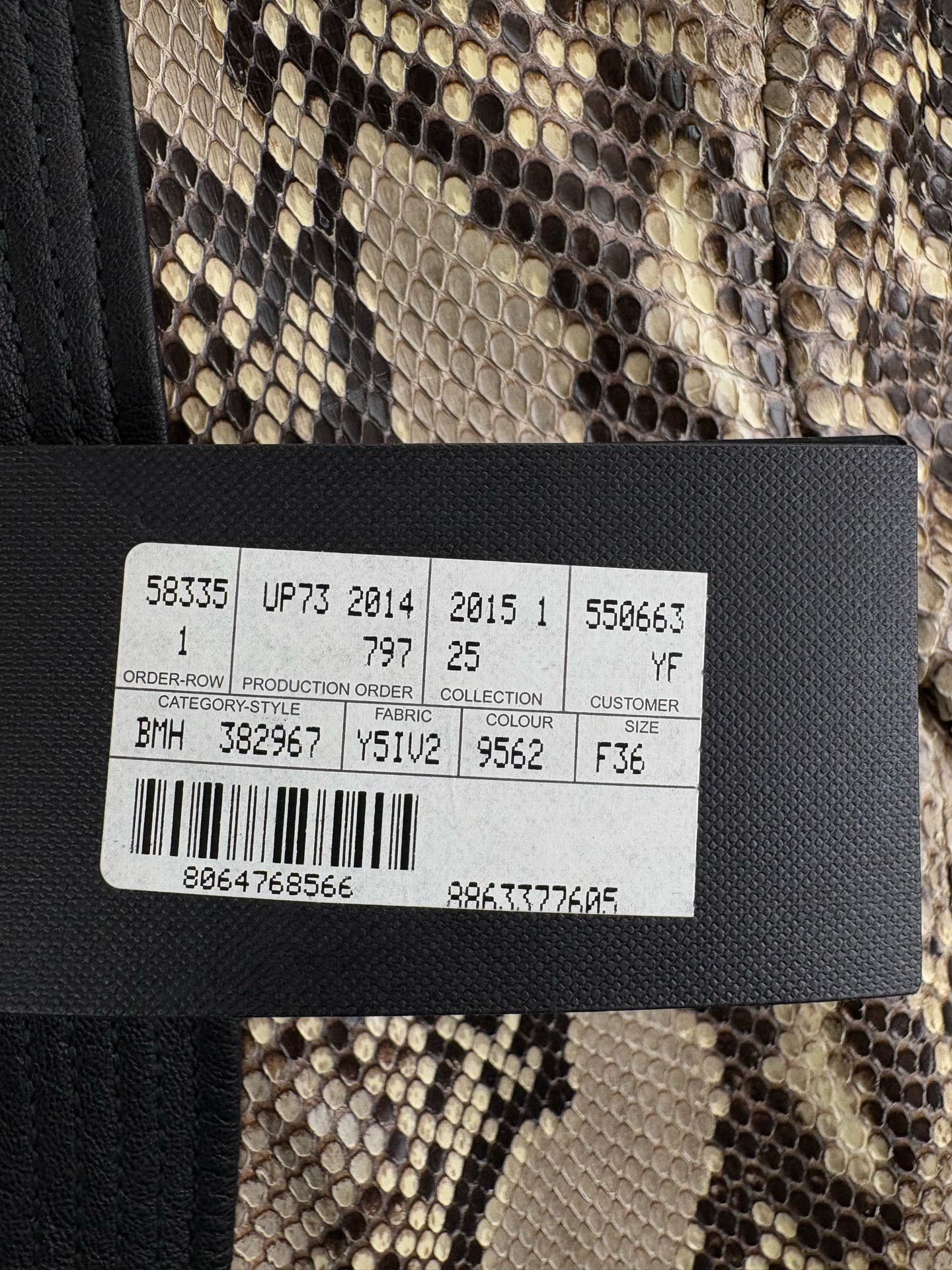 Saint Laurent Paris Saint Laurent Snake Print Cropped Jacket Size XS / US 0-2 / IT 36-38 - 6 Thumbnail
