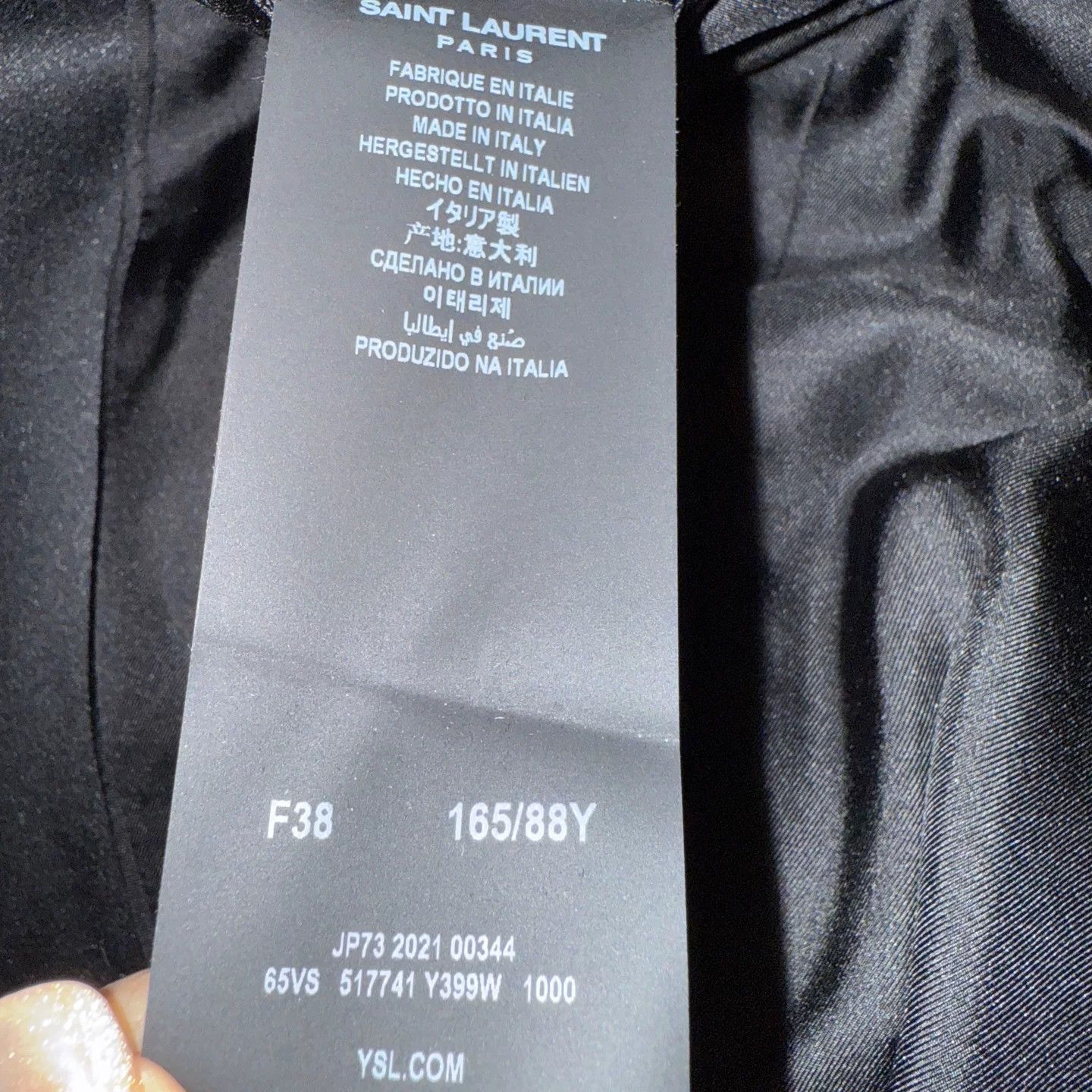 Saint Laurent Paris Saint Laurent Black Blazer Size S / US 4 / IT 40 - 8 Thumbnail