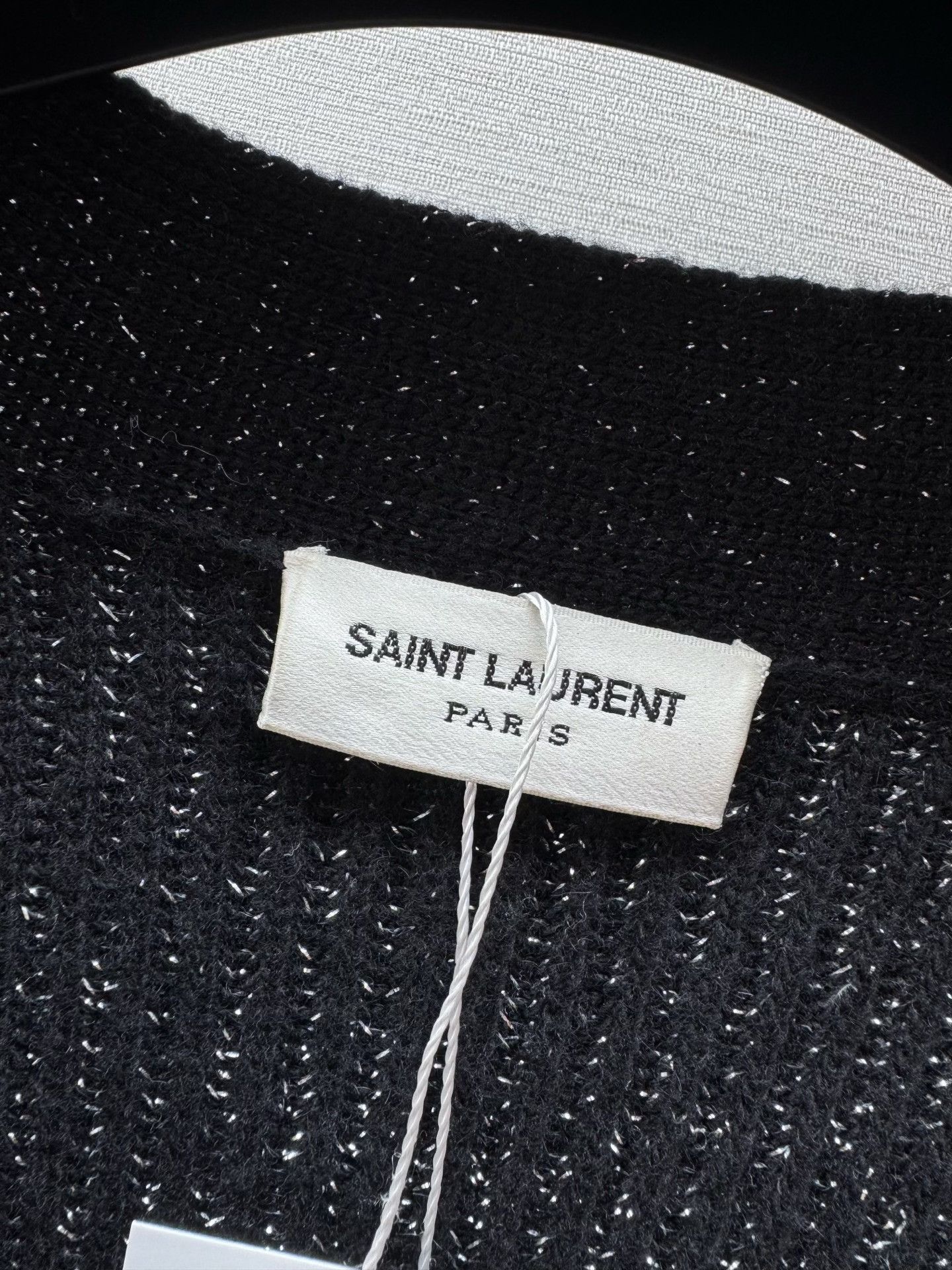 Saint Laurent Paris Saint Laurent Black Gold Logo Cardigan Size US XXL / EU 58 / 5 - 7 Thumbnail