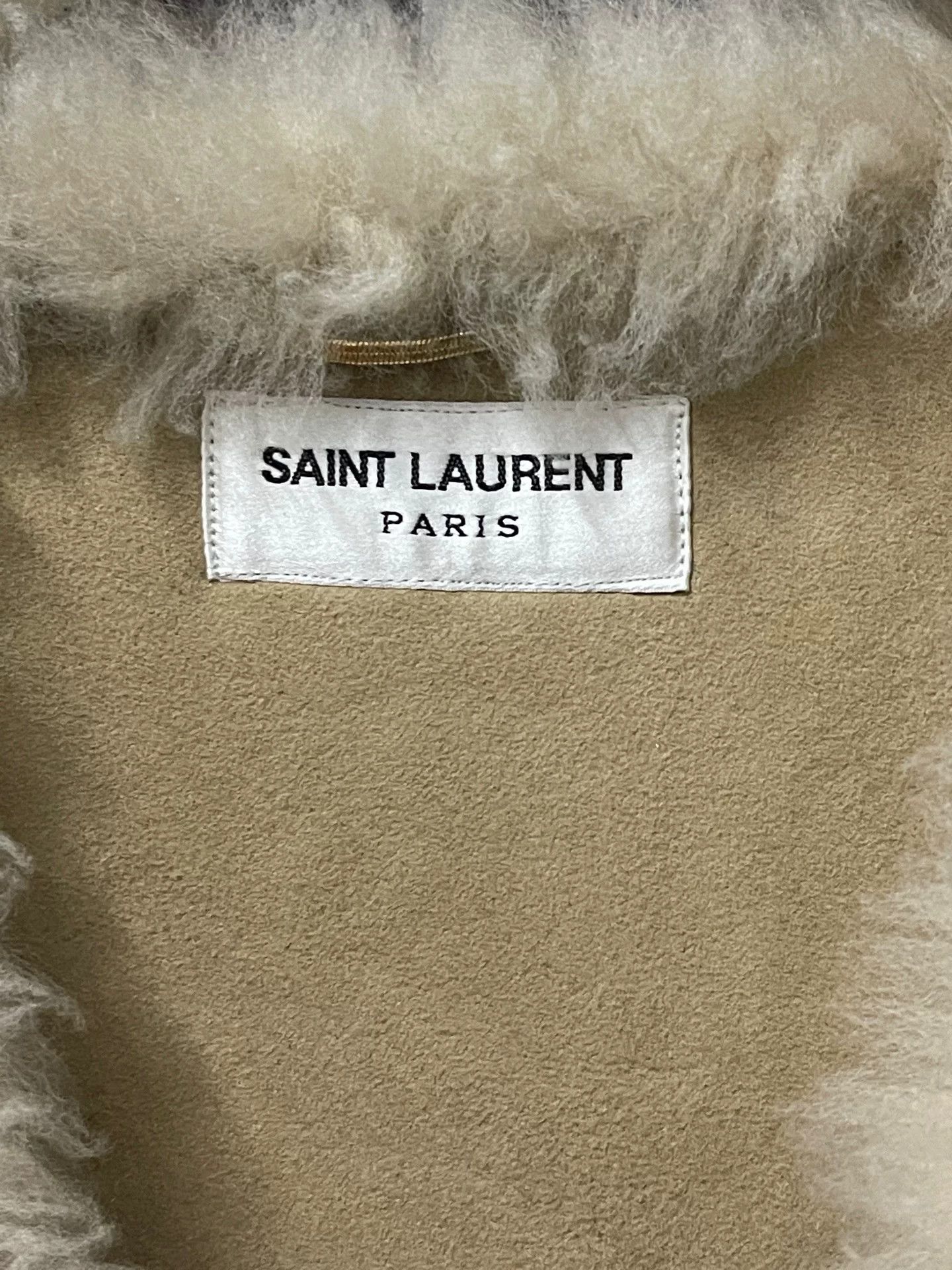 Saint Laurent Paris Saint Laurent Cream Fur Leather Strap Vest Size XS / US 0-2 / IT 36-38 - 5 Thumbnail