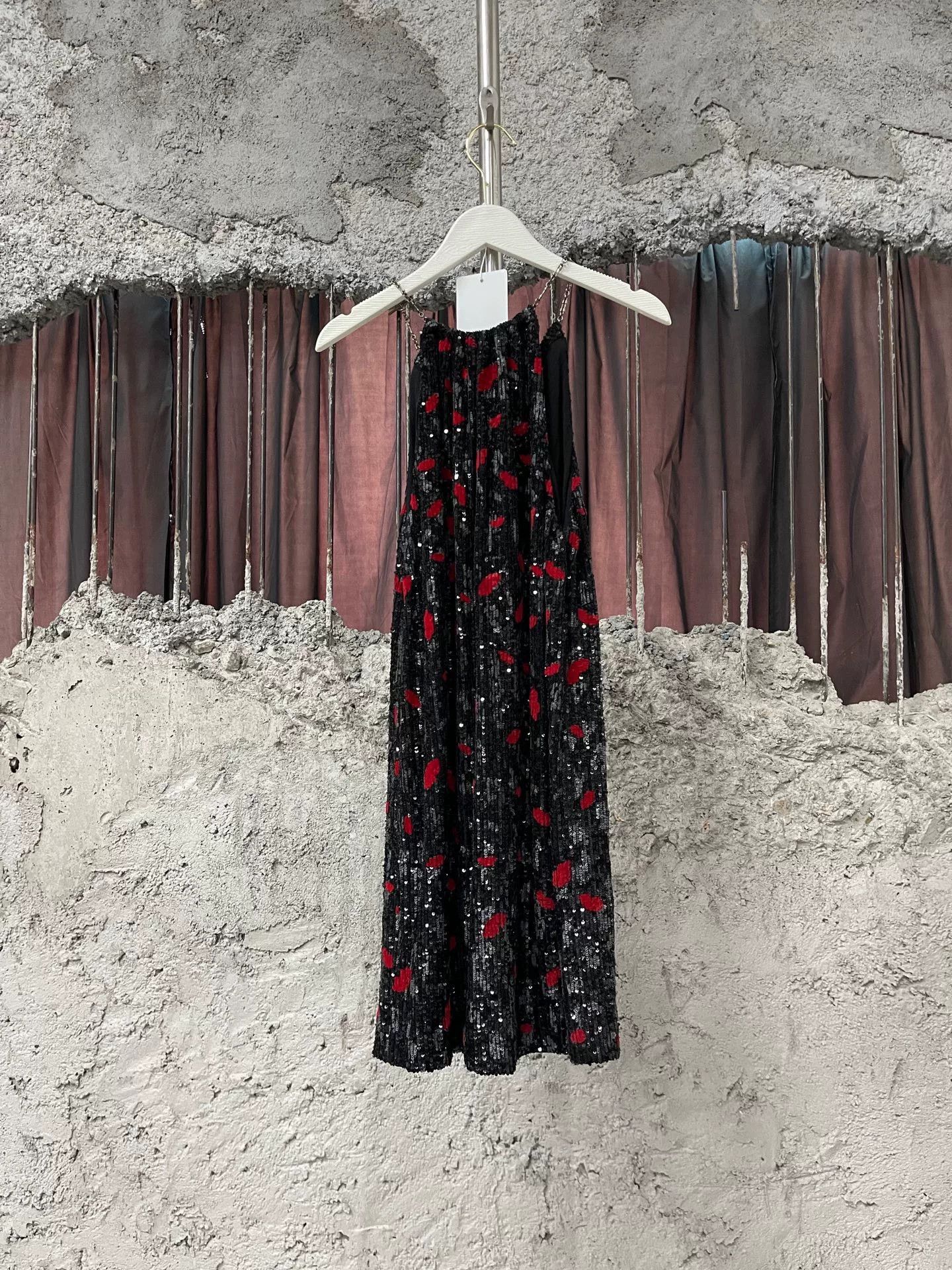polka dot summer dress Second Glance Olga Criss-Cross Back Midi Dress Polka Dot Brown