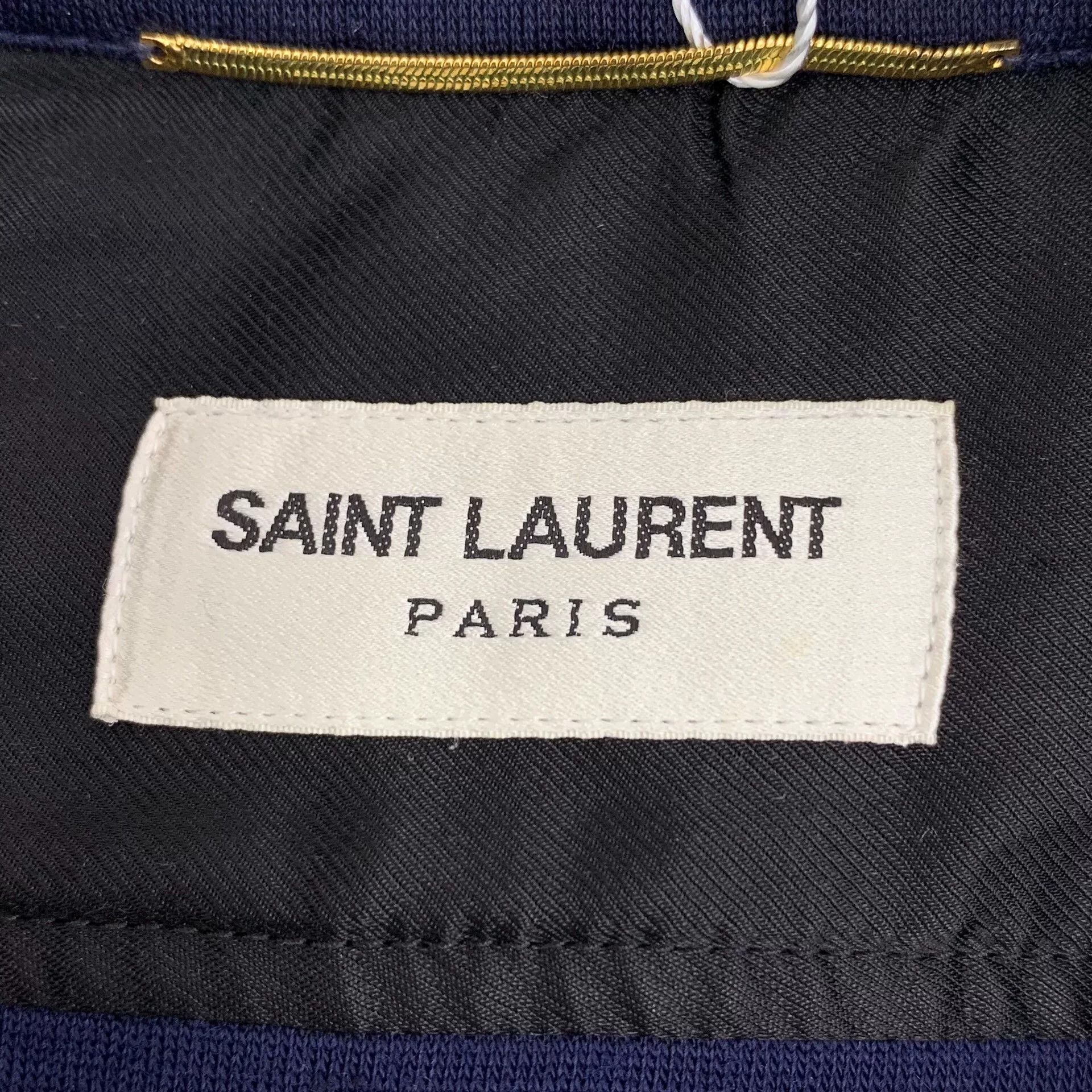 Saint Laurent Paris Saint Laurent Dark Blue Logo Jacket Size M / US 6-8 / IT 42-44 - 5 Thumbnail