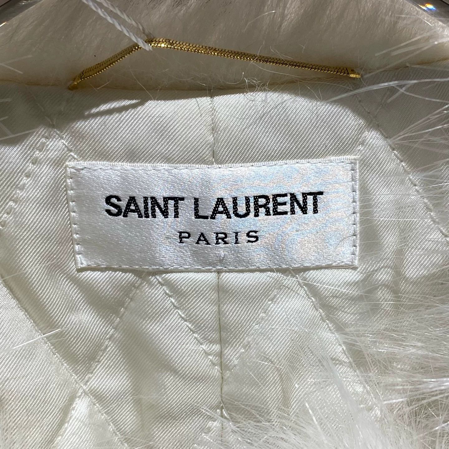 Saint Laurent Paris Saint Laurent White Fur Coat Size XS / US 0-2 / IT 36-38 - 3 Thumbnail