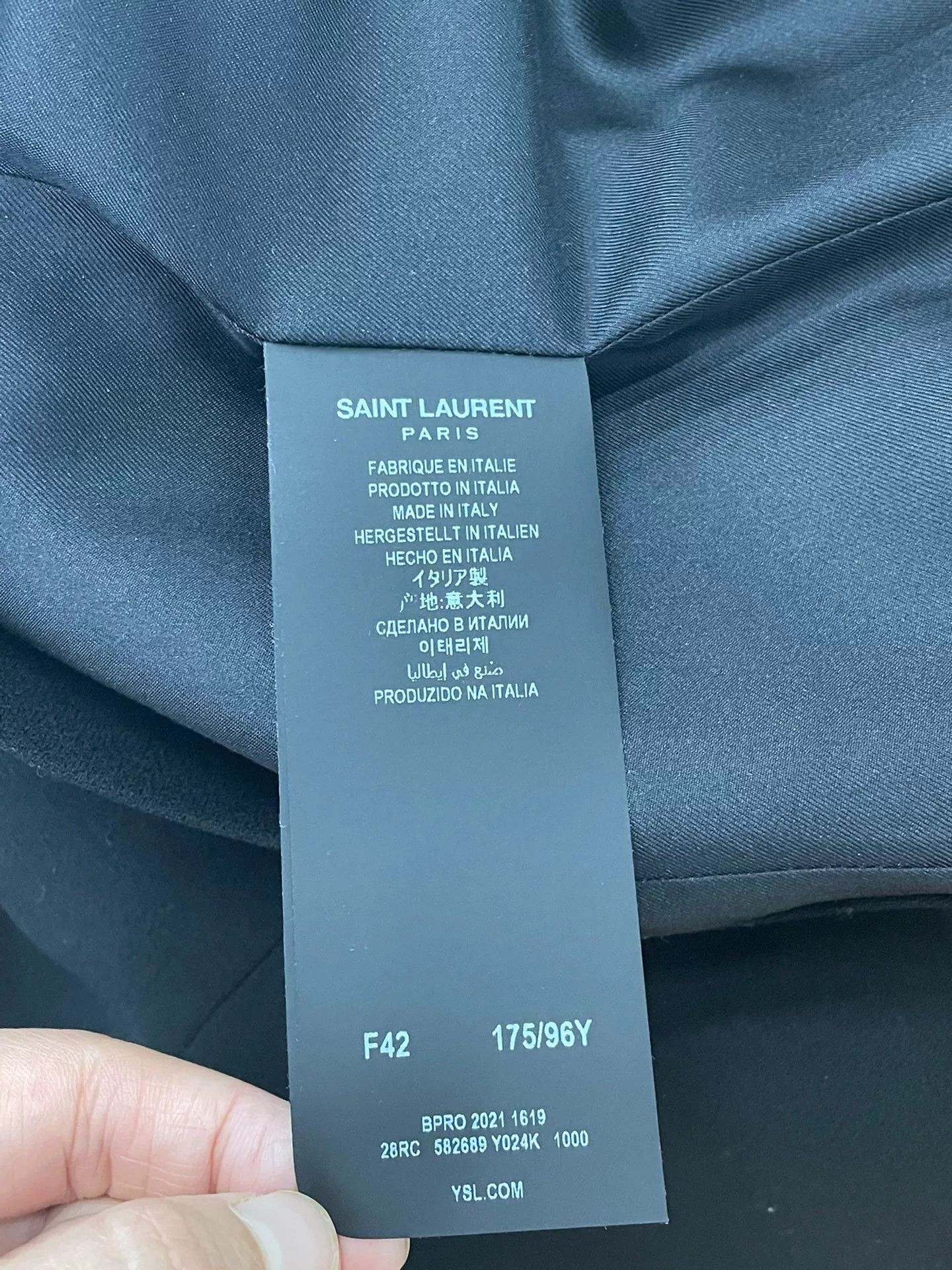Saint Laurent Paris Saint Laurent Classic Wool Black Dress Size M / US 6-8 / IT 42-44 - 4 Thumbnail