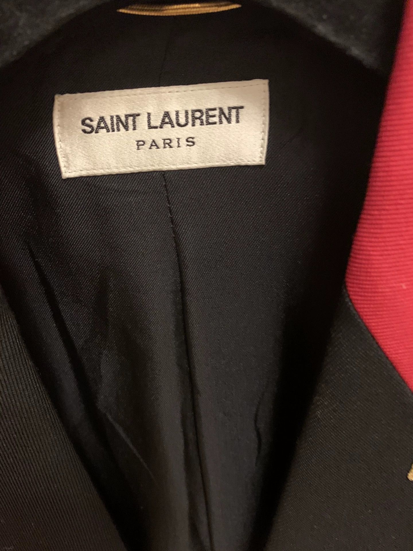 Saint Laurent Paris SAINT LAURENT Red Court Jacket Size XS / US 0-2 / IT 36-38 - 2 Thumbnail