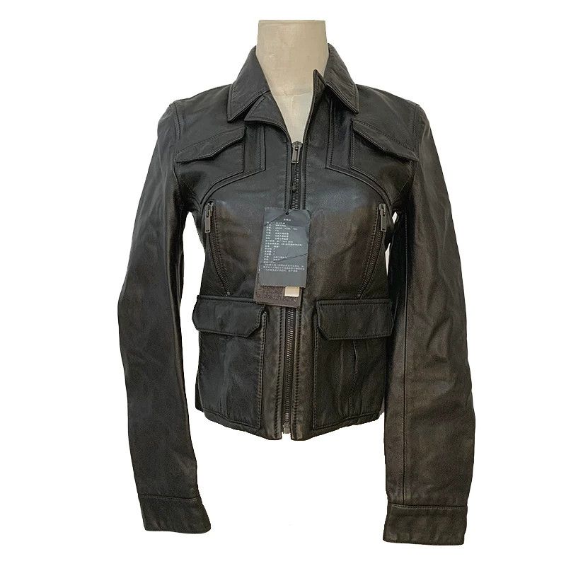 Saint Laurent Paris Saint Laurent Black Leather Jacket Size XXS / US 00 / IT 34 - 7 Thumbnail