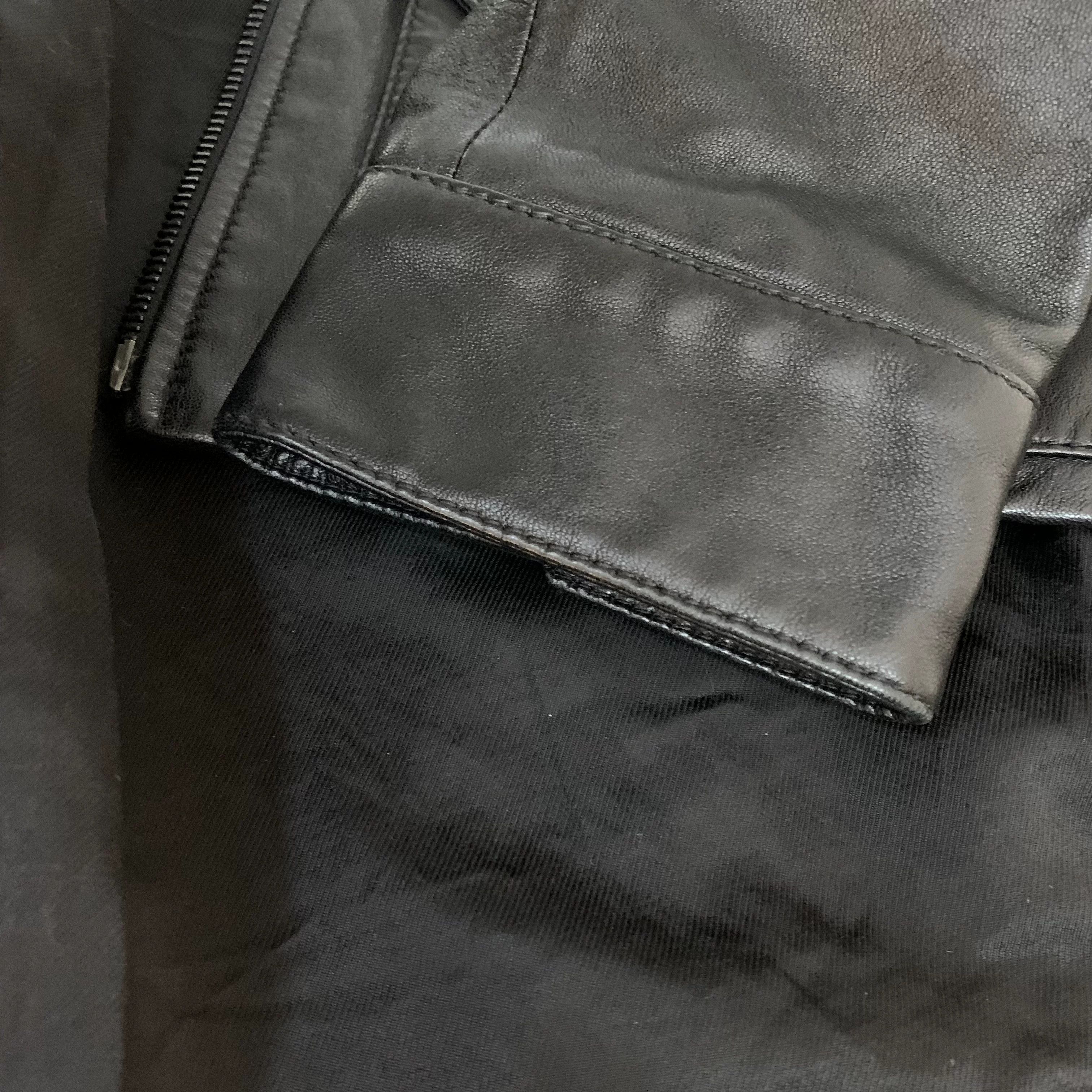 Saint Laurent Paris Saint Laurent Black Leather Jacket Size XXS / US 00 / IT 34 - 5 Thumbnail