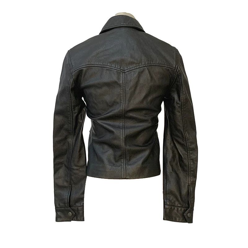 Saint Laurent Paris Saint Laurent Black Leather Jacket Size XXS / US 00 / IT 34 - 2 Thumbnail