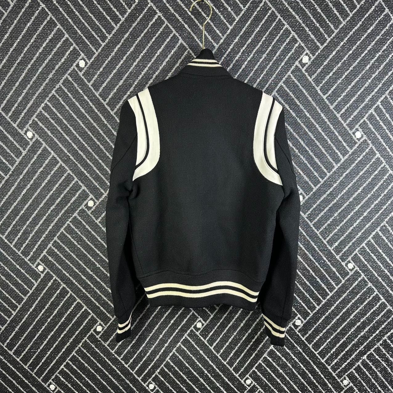Saint Laurent Paris Saint Laurent Striped Baseball Jacket Size XS / US 0-2 / IT 36-38 - 2 Thumbnail