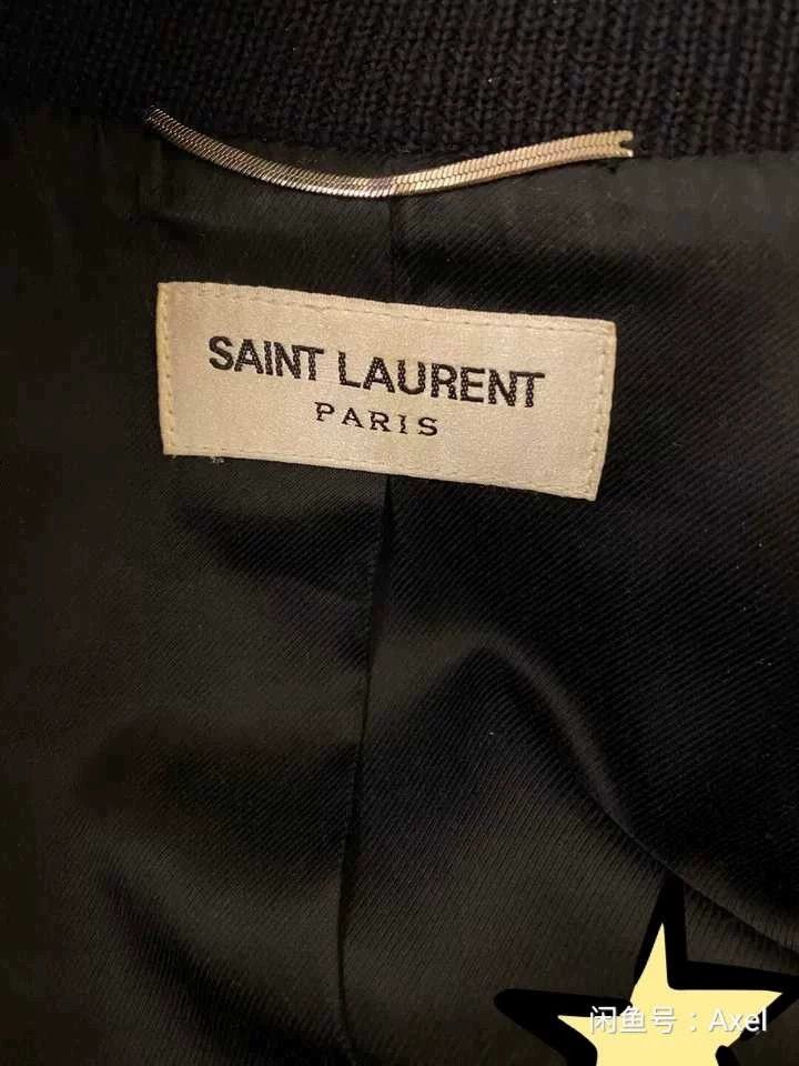 Saint Laurent Paris Saint Laurent Gray Baseball Jacket Size US XS / EU 42 / 0 - 3 Thumbnail