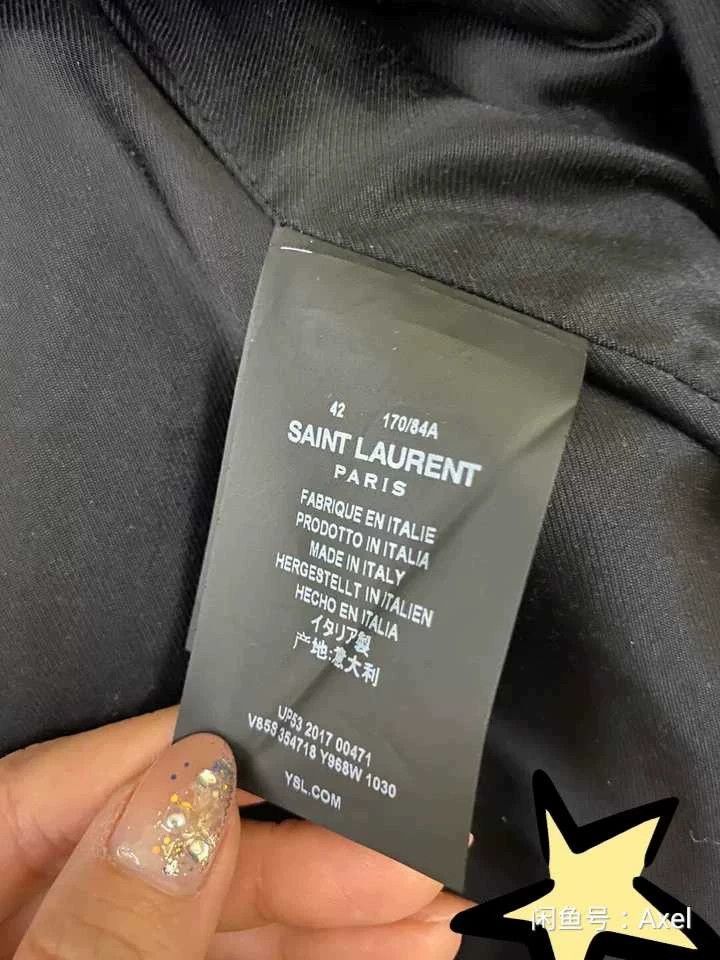 Saint Laurent Paris Saint Laurent Gray Baseball Jacket Size US XS / EU 42 / 0 - 4 Thumbnail