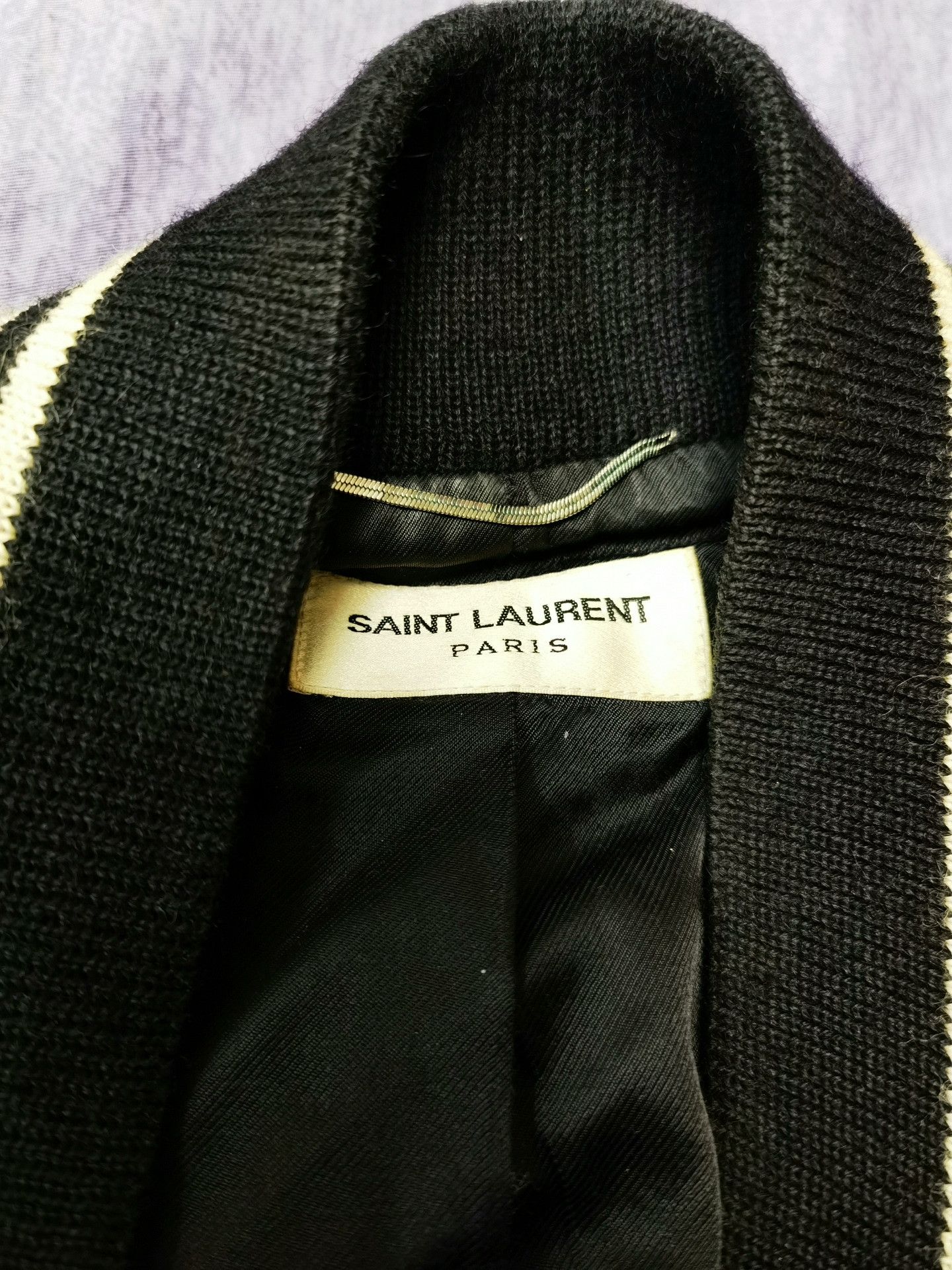 Saint Laurent Paris Saint Laurent Wool Varsity Jacket Size US S / EU 44-46 / 1 - 4 Thumbnail