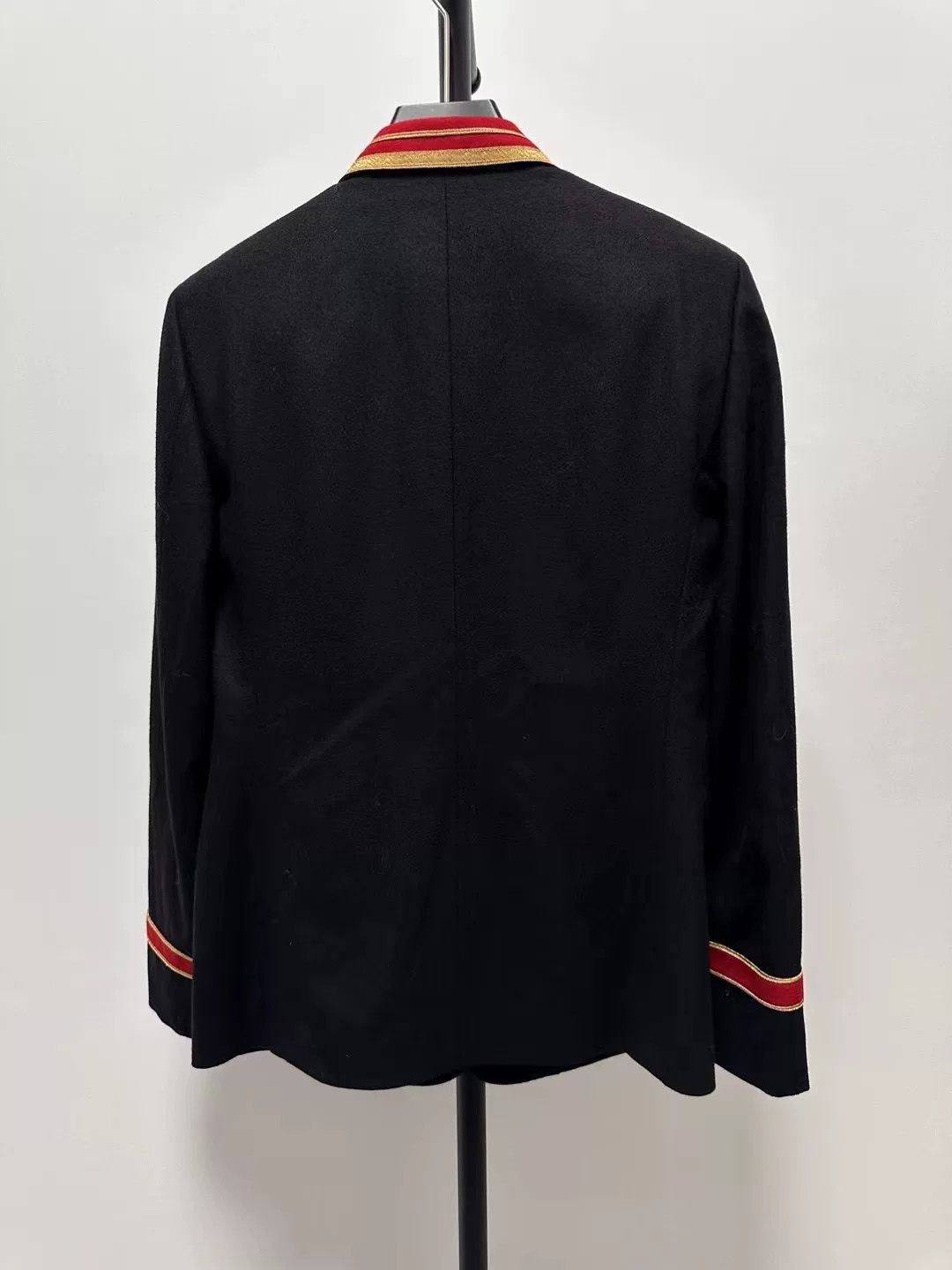 Saint Laurent Paris Saint Laurent Black Red Trim Blazer Size US M / EU 48-50 / 2 - 2 Thumbnail