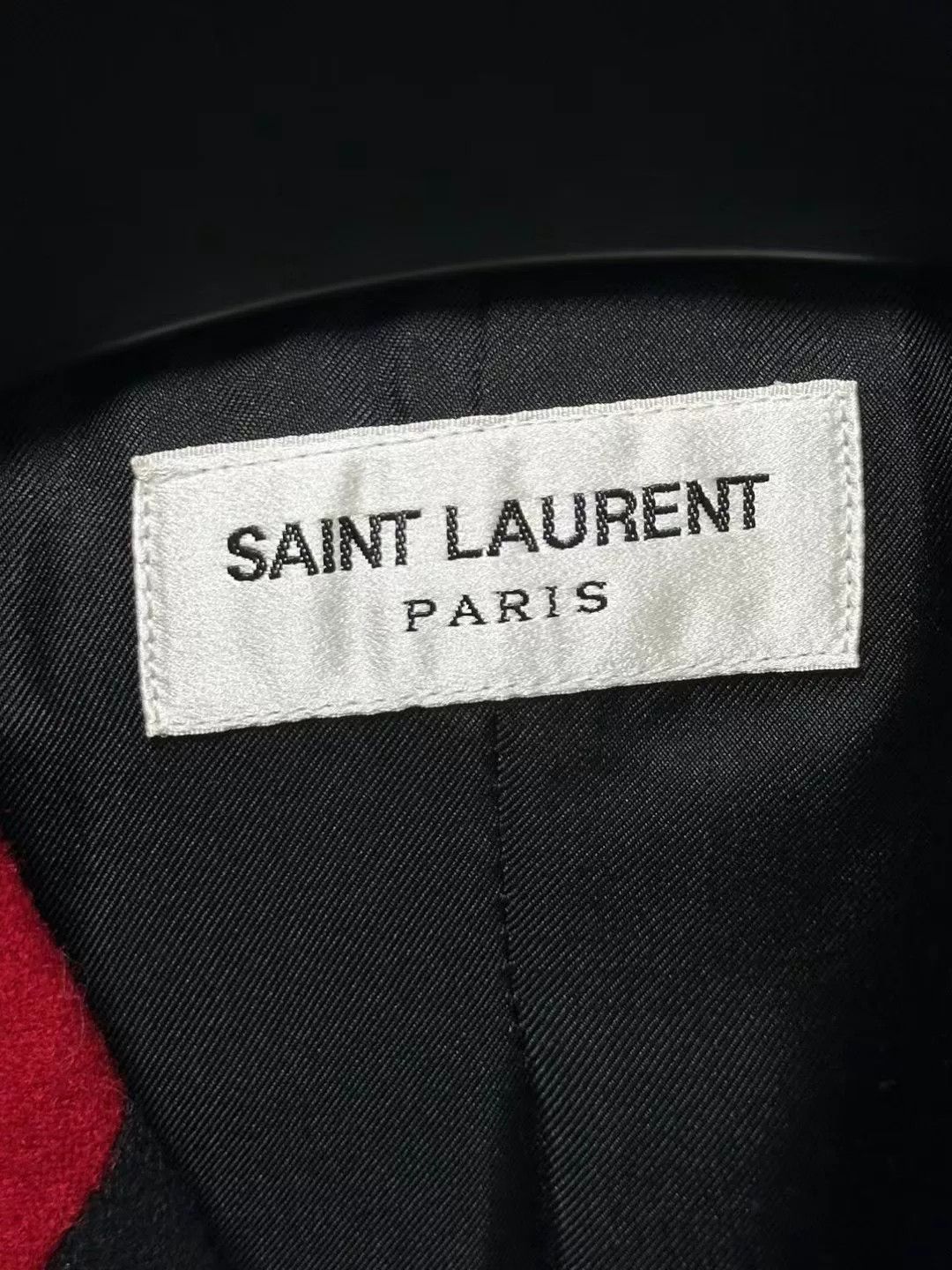 Saint Laurent Paris Saint Laurent Black Red Trim Blazer Size US M / EU 48-50 / 2 - 3 Thumbnail
