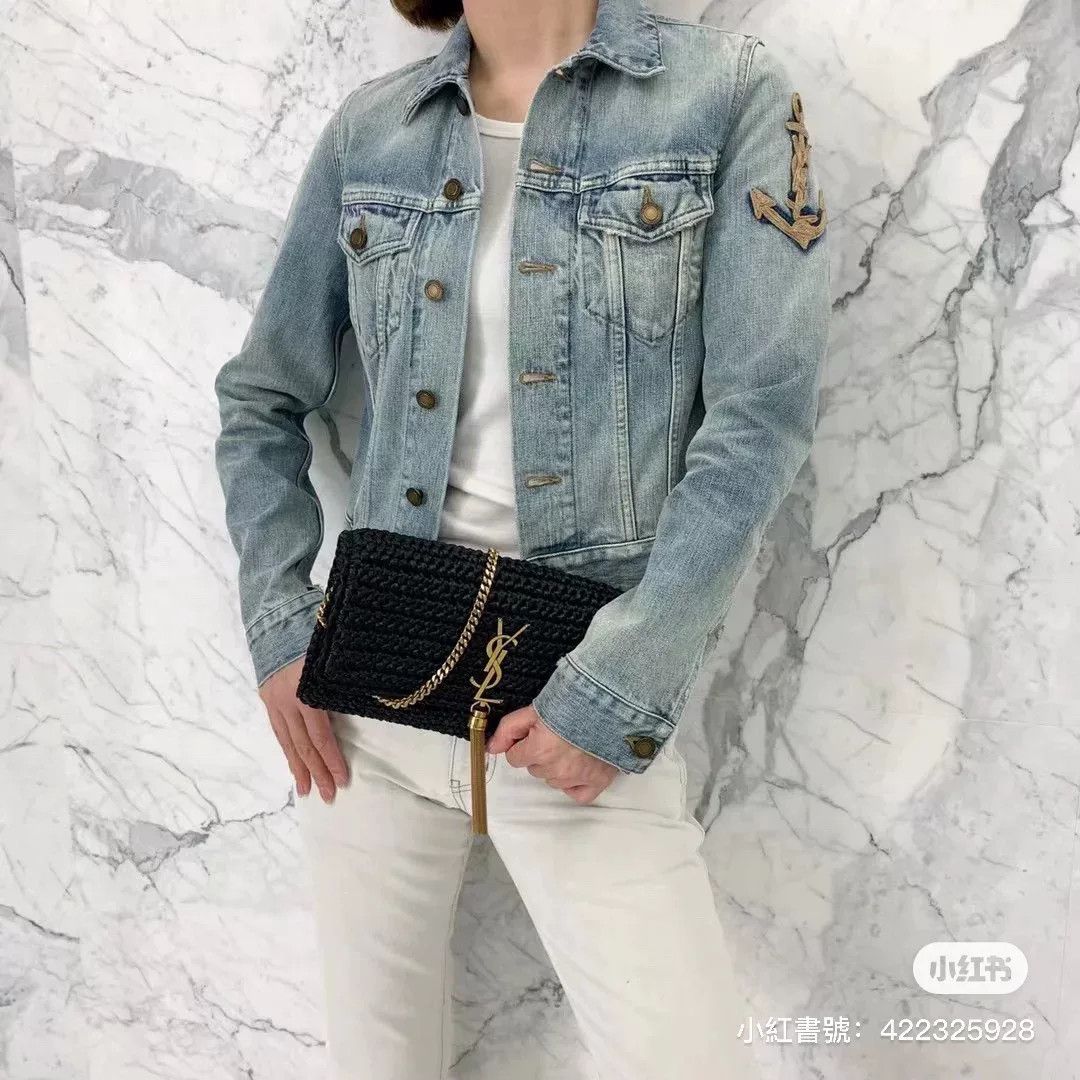 Saint Laurent Paris Saint Laurent Light Blue Denim Jacket Size M / US 6-8 / IT 42-44 - 6 Thumbnail