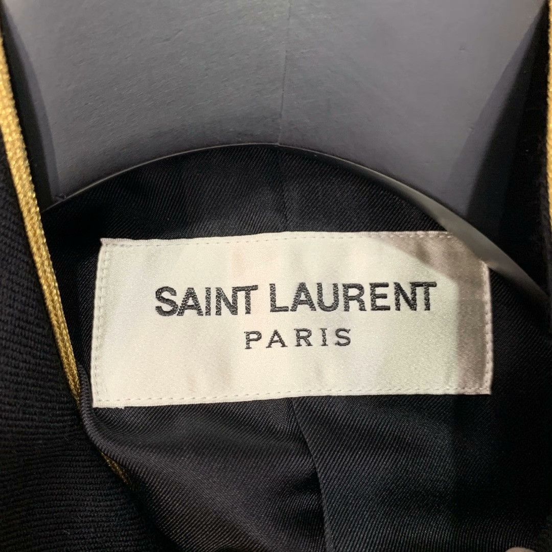 Saint Laurent Paris Saint Laurent Black Court Style Coat Size XS / US 0-2 / IT 36-38 - 5 Thumbnail