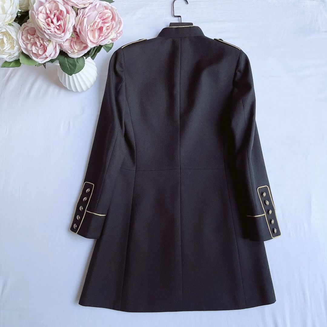 Saint Laurent Paris Saint Laurent Black Court Style Coat Size XS / US 0-2 / IT 36-38 - 2 Thumbnail