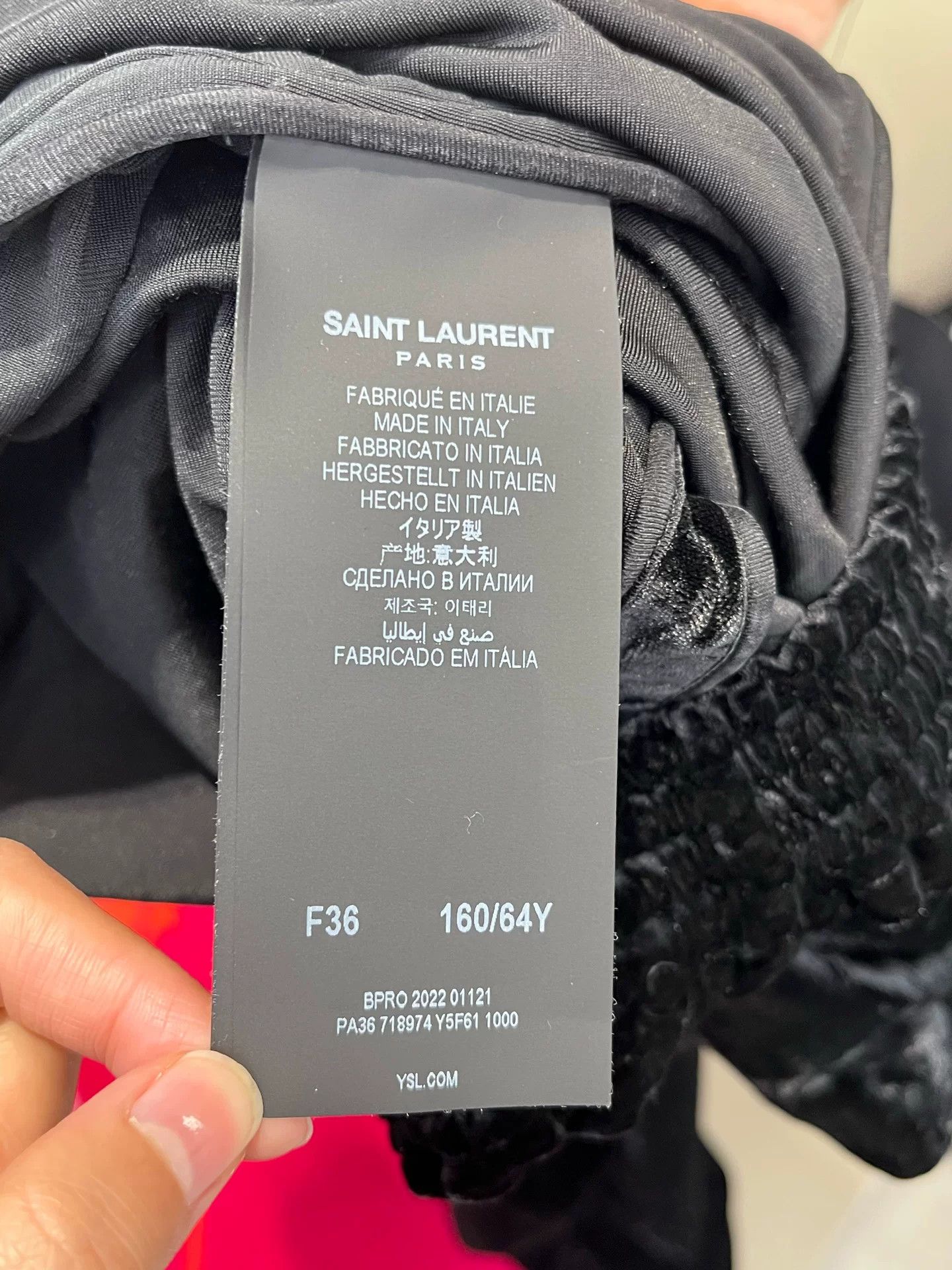 Saint Laurent Paris SAINT LAURENT Elastic Waist Wide-Leg Pants Size 36" / US 14 / IT 50 - 4 Thumbnail