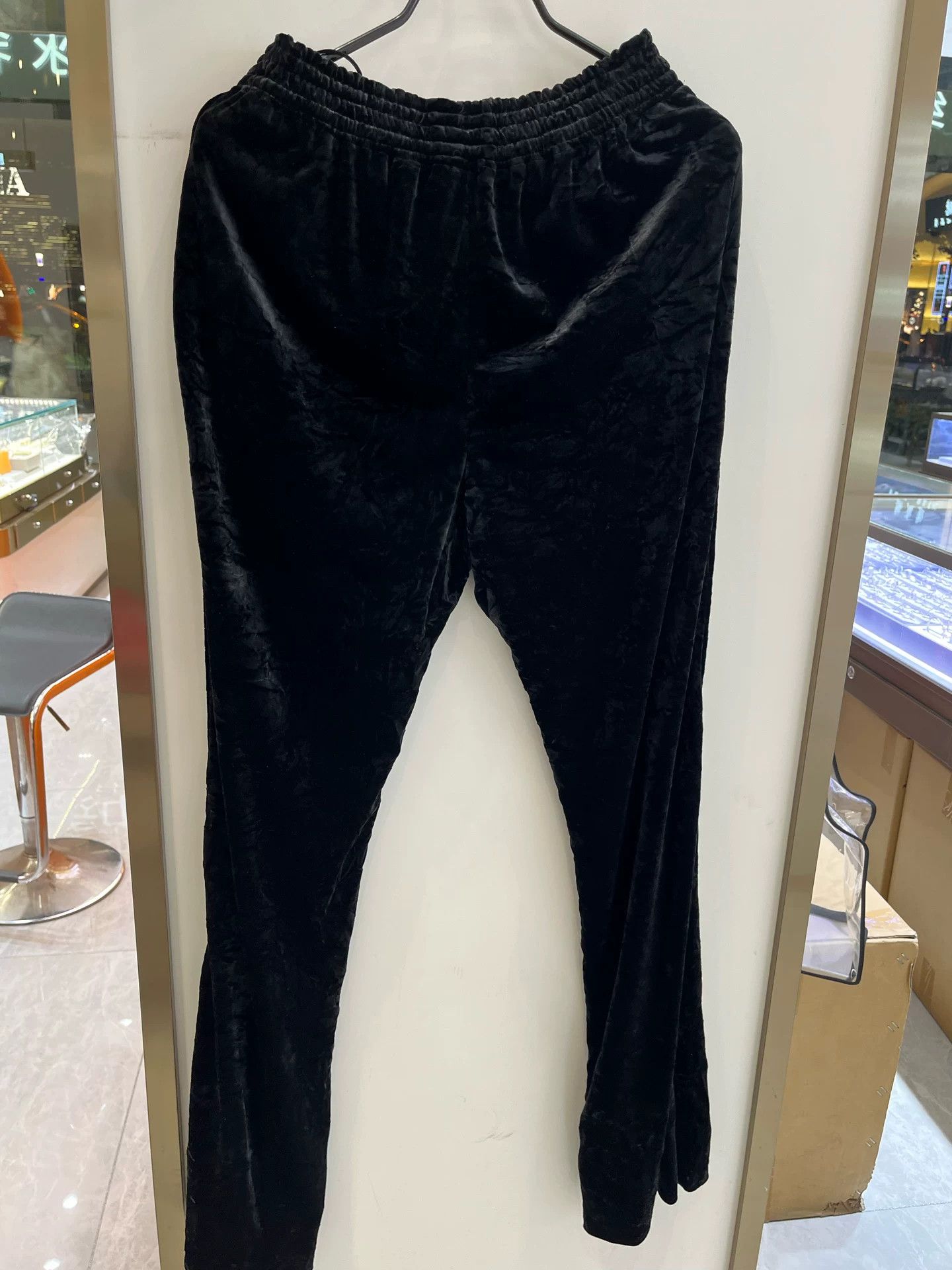 Saint Laurent Paris SAINT LAURENT Elastic Waist Wide-Leg Pants Size 36" / US 14 / IT 50 - 2 Thumbnail