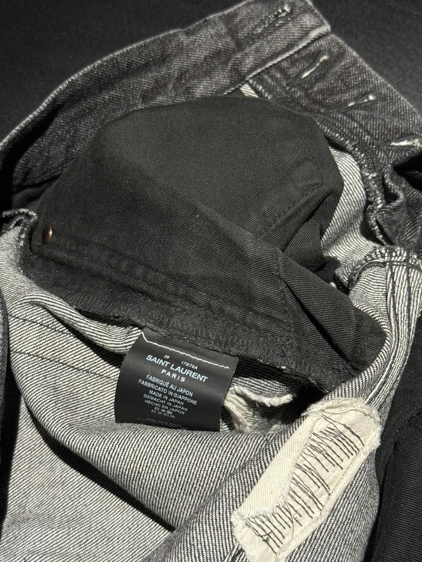 Saint Laurent Paris Saint Laurent Slim-Fit Distressed Jeans Size US 29 - 5 Thumbnail