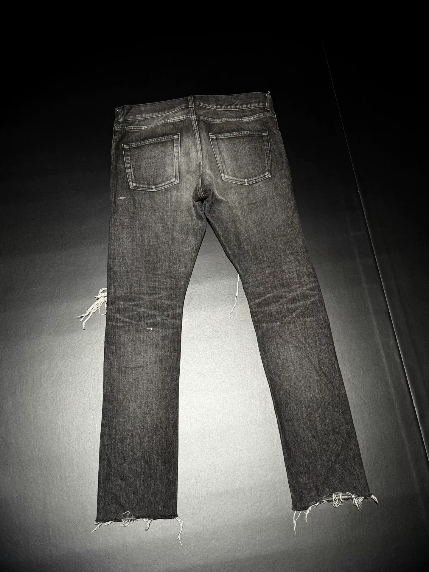 Saint Laurent Paris Saint Laurent Slim-Fit Distressed Jeans Size US 29 - 6 Thumbnail