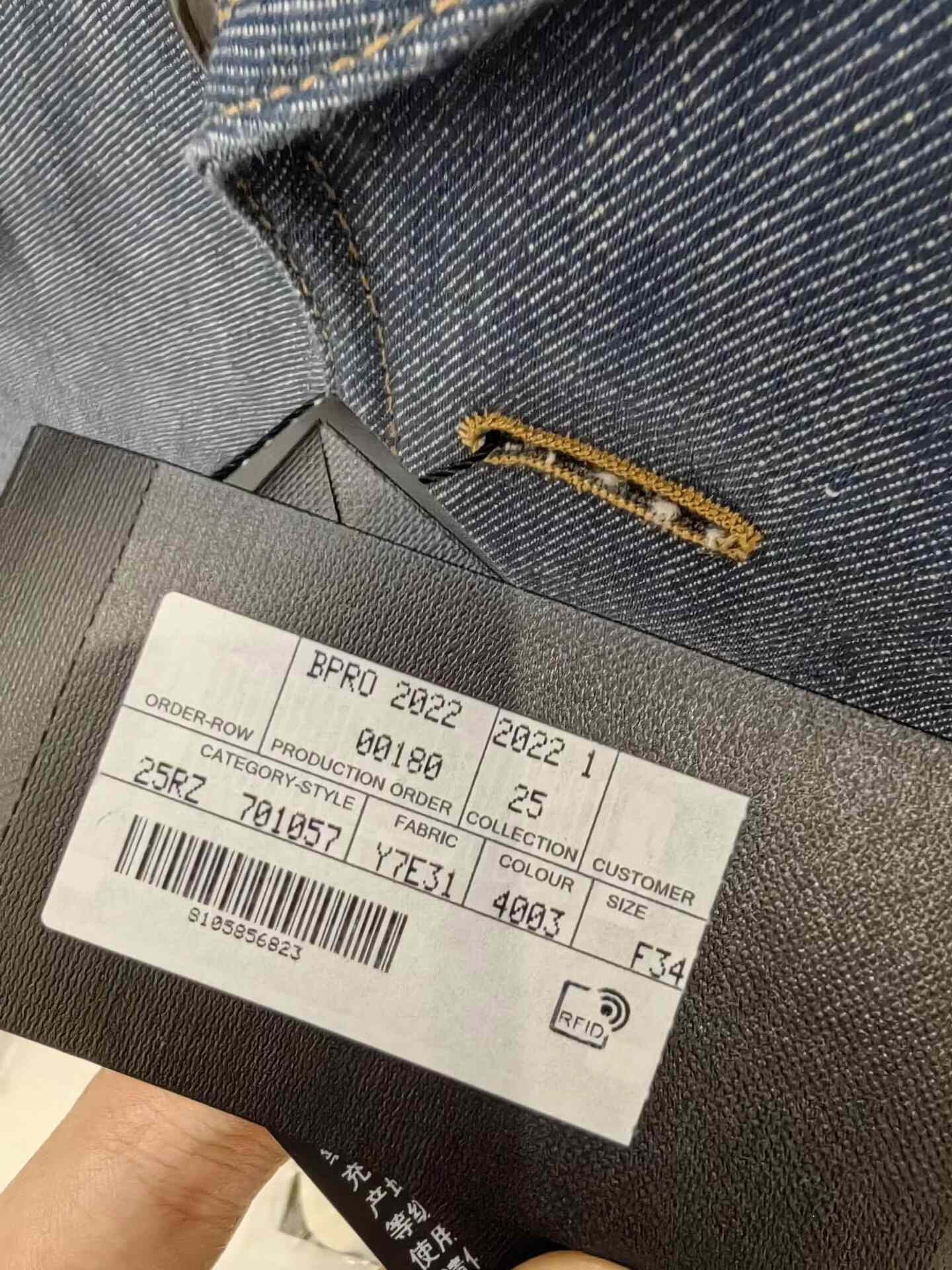 Saint Laurent Paris Saint Laurent Blue Denim Blazer Size XXS / US 00 / IT 34 - 5 Thumbnail