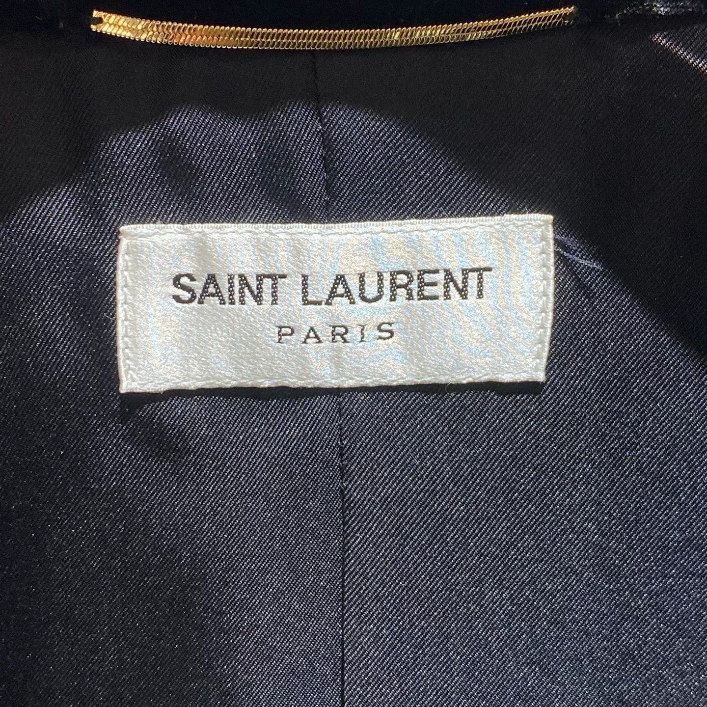 Saint Laurent Paris Saint Laurent Black Velvet Blazer Size XS / US 0-2 / IT 36-38 - 3 Thumbnail