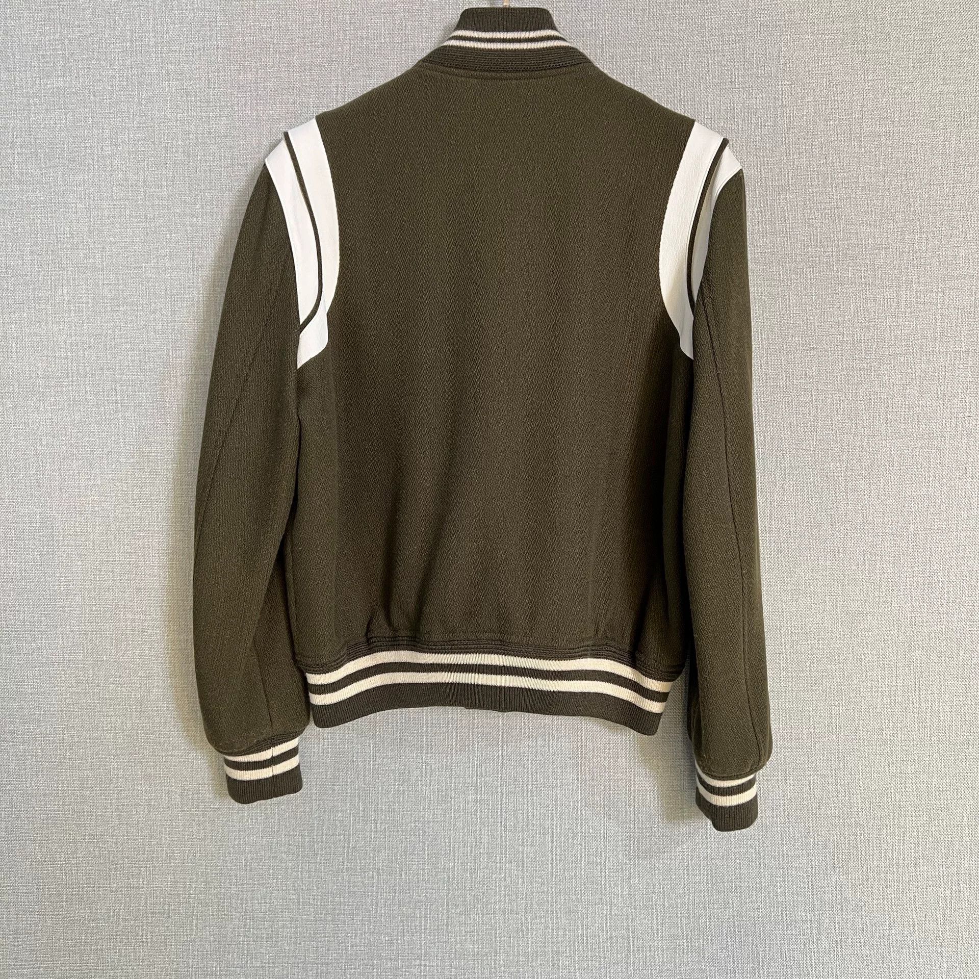 Saint Laurent Paris Saint Laurent Olive Green Wool Jacket Size US M / EU 48-50 / 2 - 2 Thumbnail