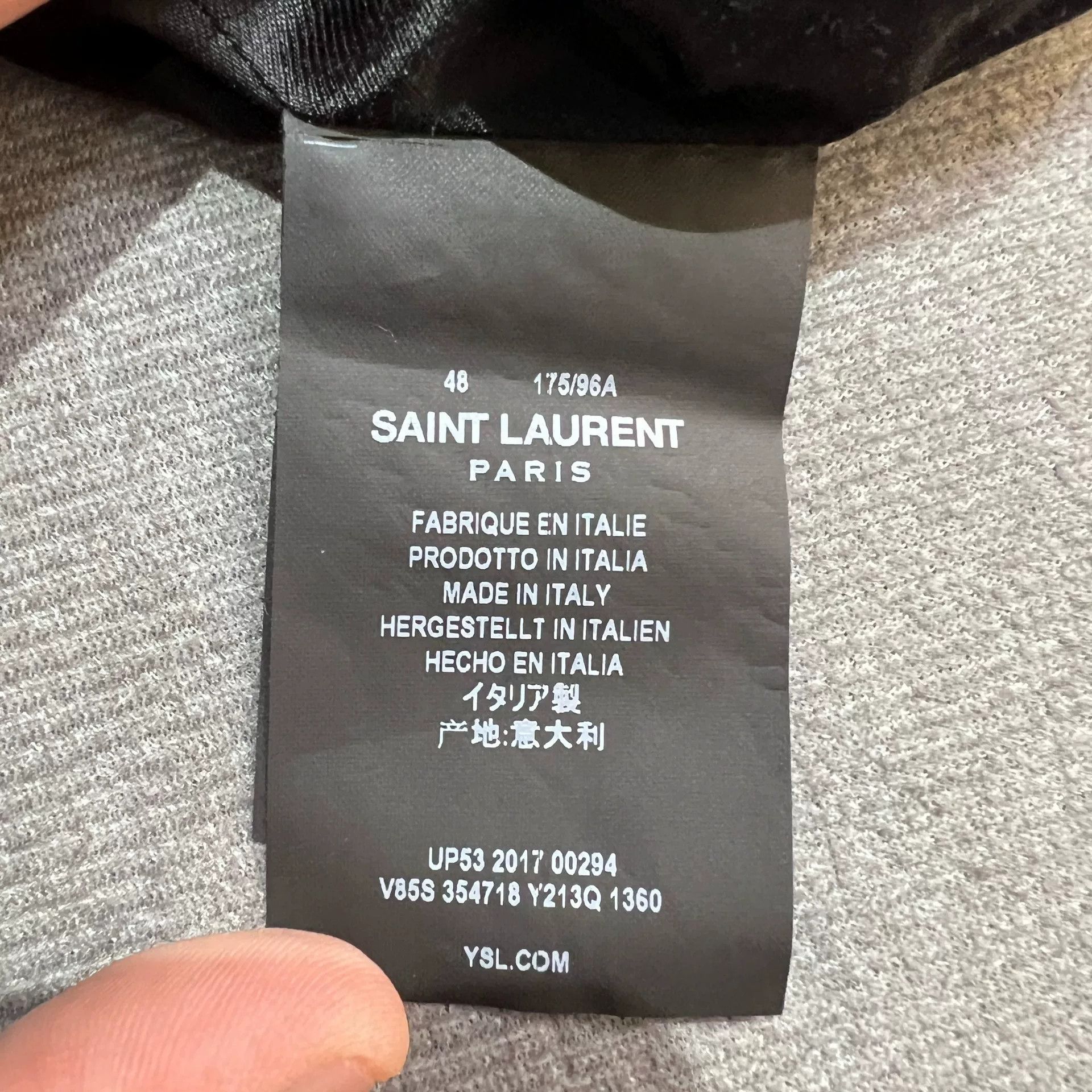 Saint Laurent Paris Saint Laurent Olive Green Wool Jacket Size US M / EU 48-50 / 2 - 6 Thumbnail