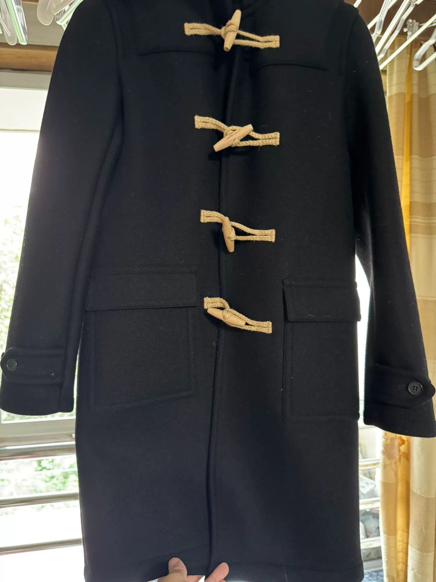 Saint Laurent Paris YSL Saint Laurent Black Wool Coat Size XXS / US 00 / IT 34 - 4 Thumbnail