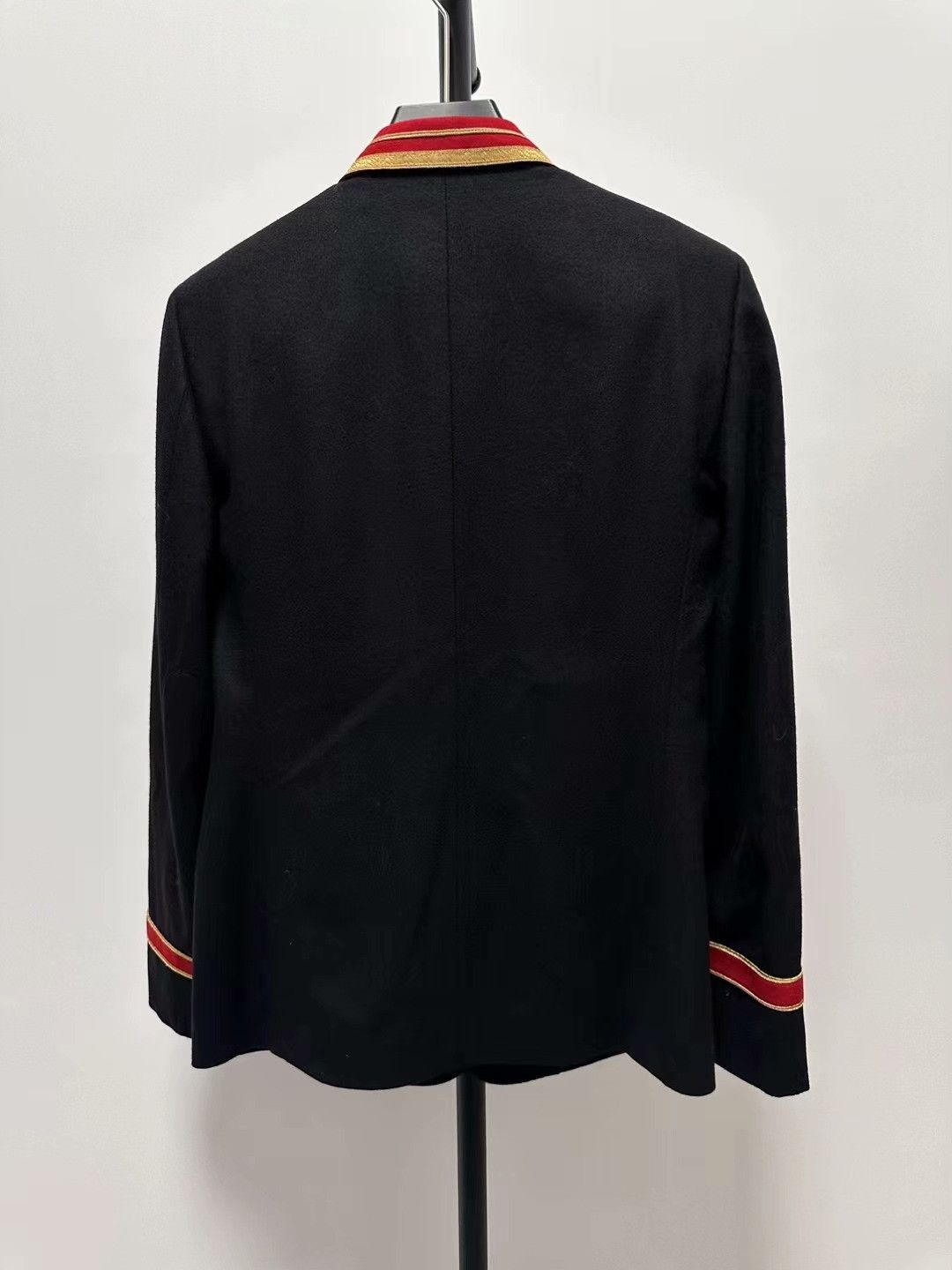 Saint Laurent Paris Saint Laurent Black Red Trim Blazer Size US M / EU 48-50 / 2 - 2 Thumbnail