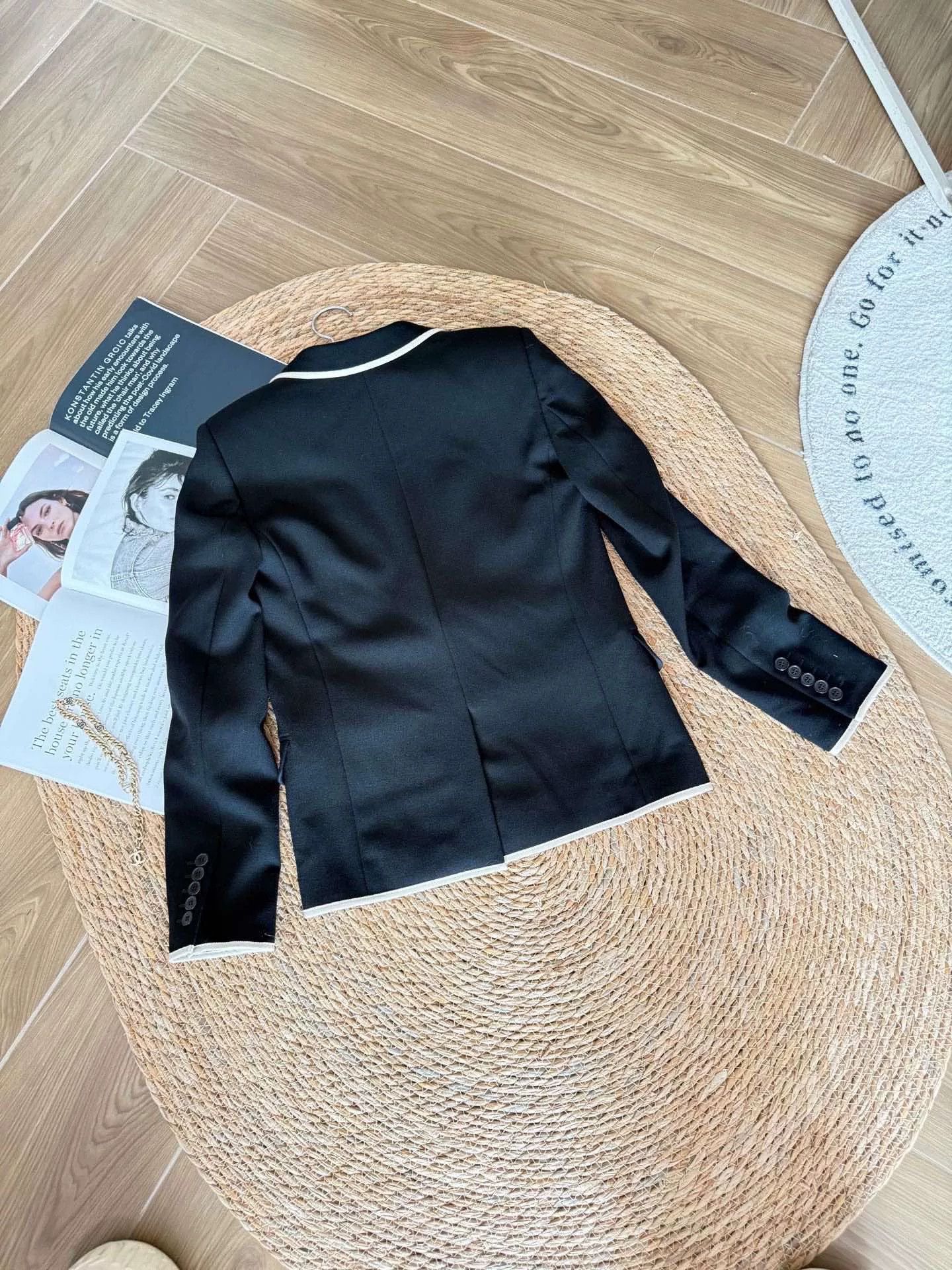 Saint Laurent Paris Saint Laurent Wool Black Blazer Size XS / US 0-2 / IT 36-38 - 3 Thumbnail