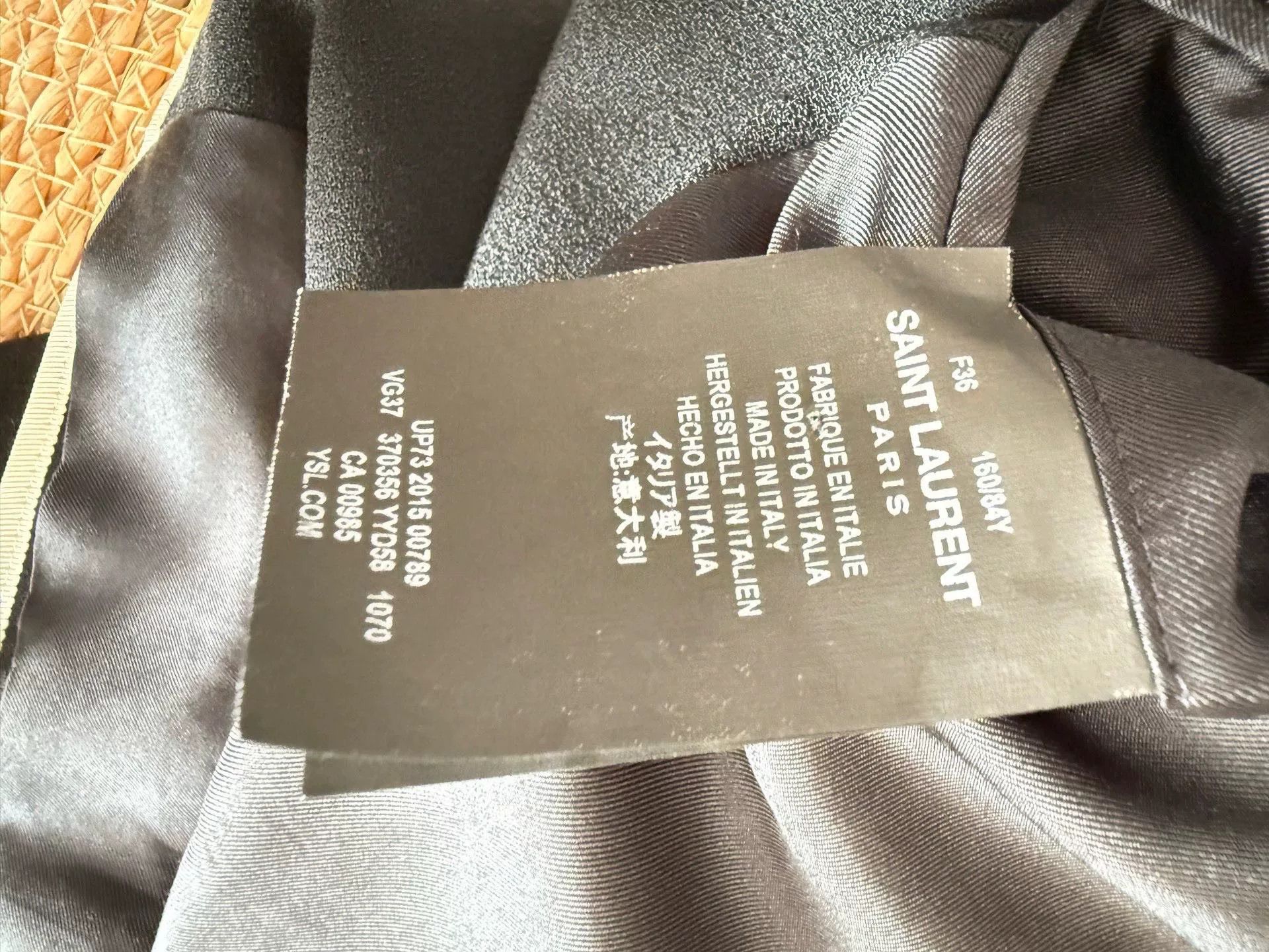Saint Laurent Paris Saint Laurent Wool Black Blazer Size XS / US 0-2 / IT 36-38 - 5 Thumbnail