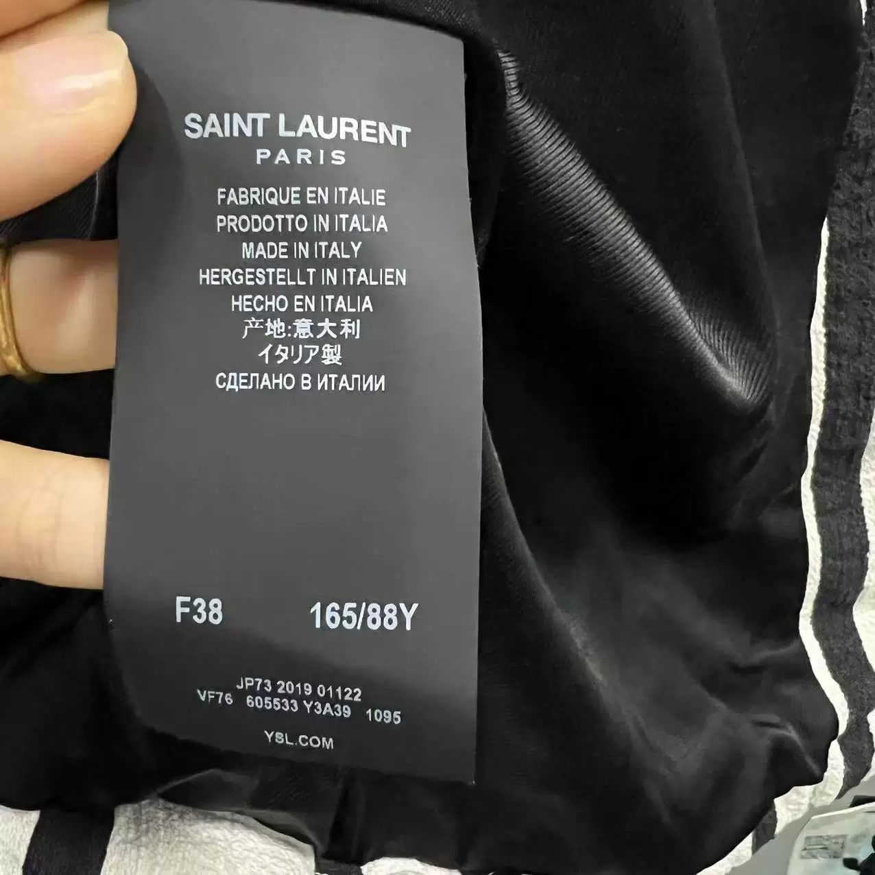 Saint Laurent Paris Saint Laurent Striped Hooded Zip Jacket Size S / US 4 / IT 40 - 4 Thumbnail