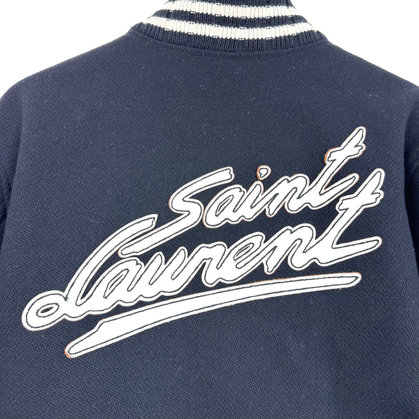 Saint Laurent Paris Saint Laurent Black Embroidered Logo Jacket Size US L / EU 52-54 / 3 - 7 Thumbnail
