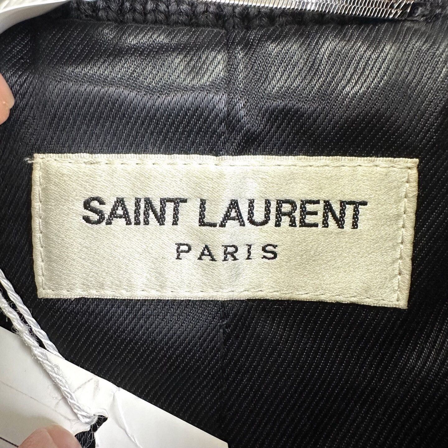 Saint Laurent Paris Saint Laurent Black Embroidered Logo Jacket Size US L / EU 52-54 / 3 - 4 Thumbnail