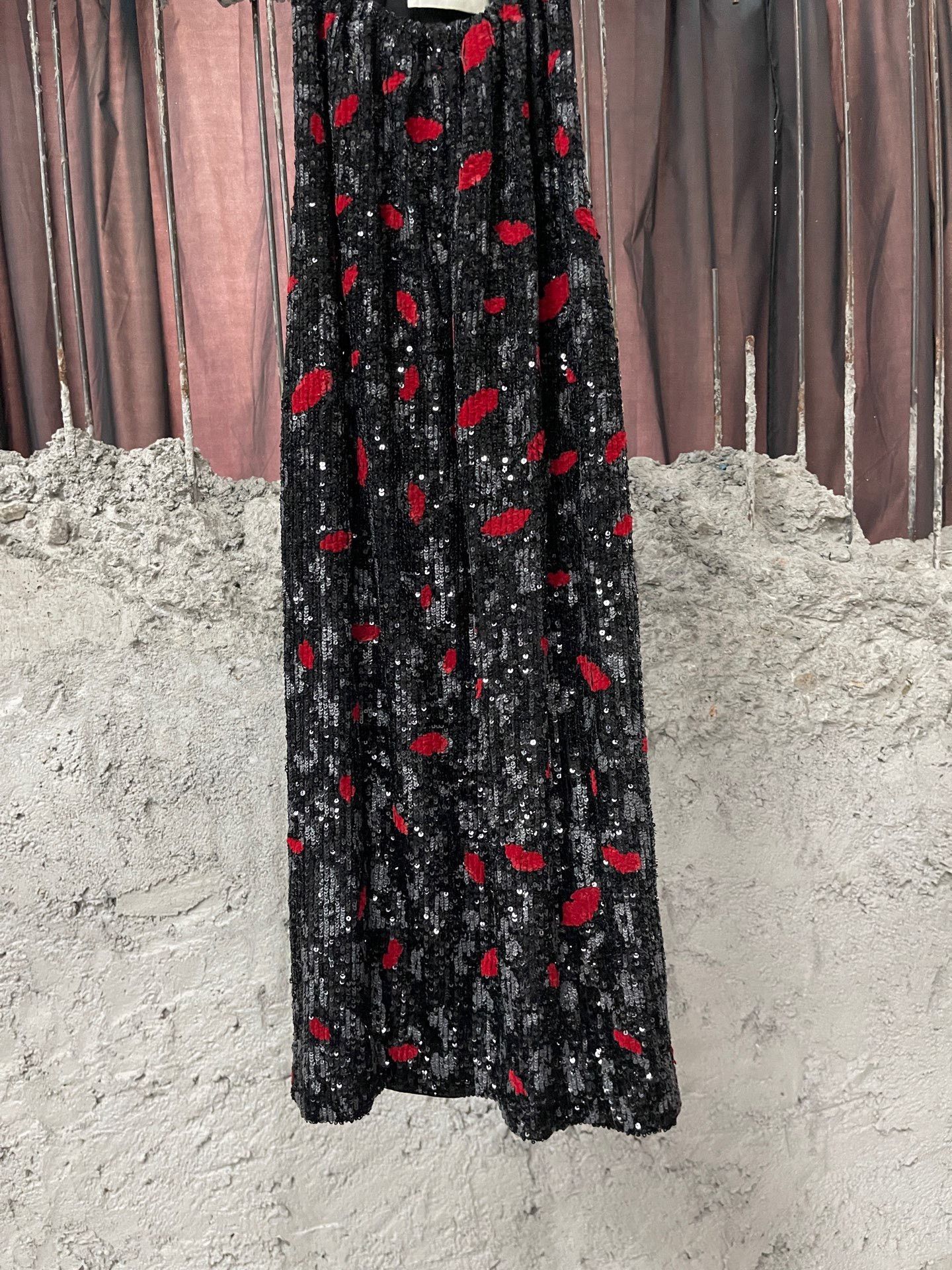 Saint Laurent Paris Saint Laurent Black Sequined Slip Dress Size XS / US 0-2 / IT 36-38 - 4 Thumbnail