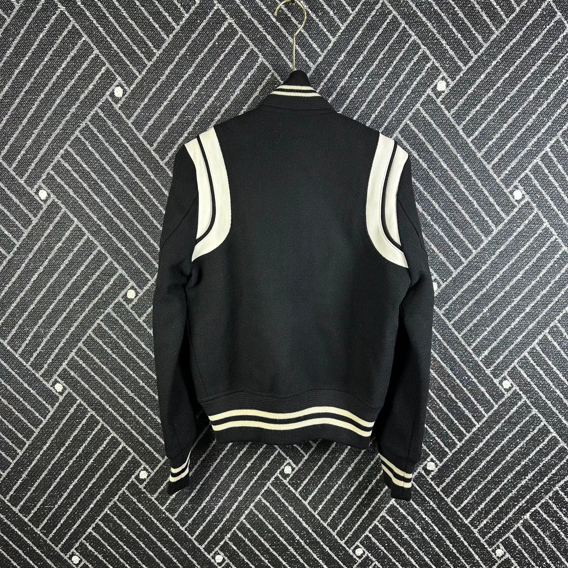 Saint Laurent Paris Saint Laurent Striped Varsity Jacket Size XS / US 0-2 / IT 36-38 - 7 Thumbnail