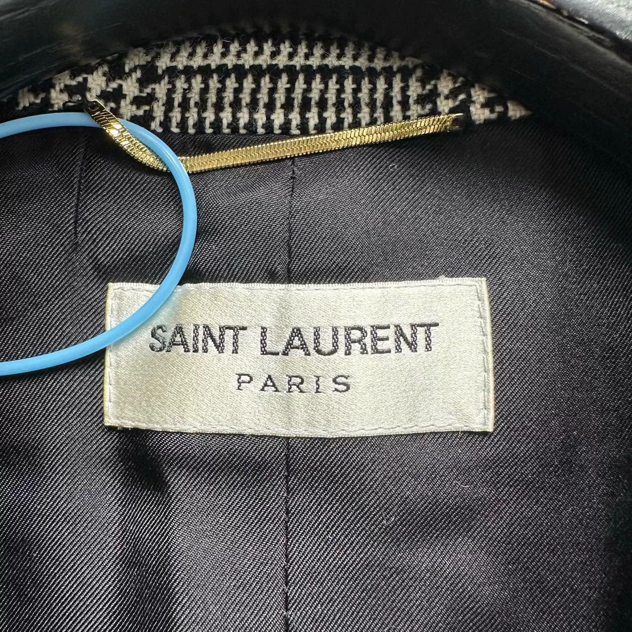 Saint Laurent Paris Saint Laurent Checkered Cropped Blazer Size XXS / US 00 / IT 34 - 3 Thumbnail