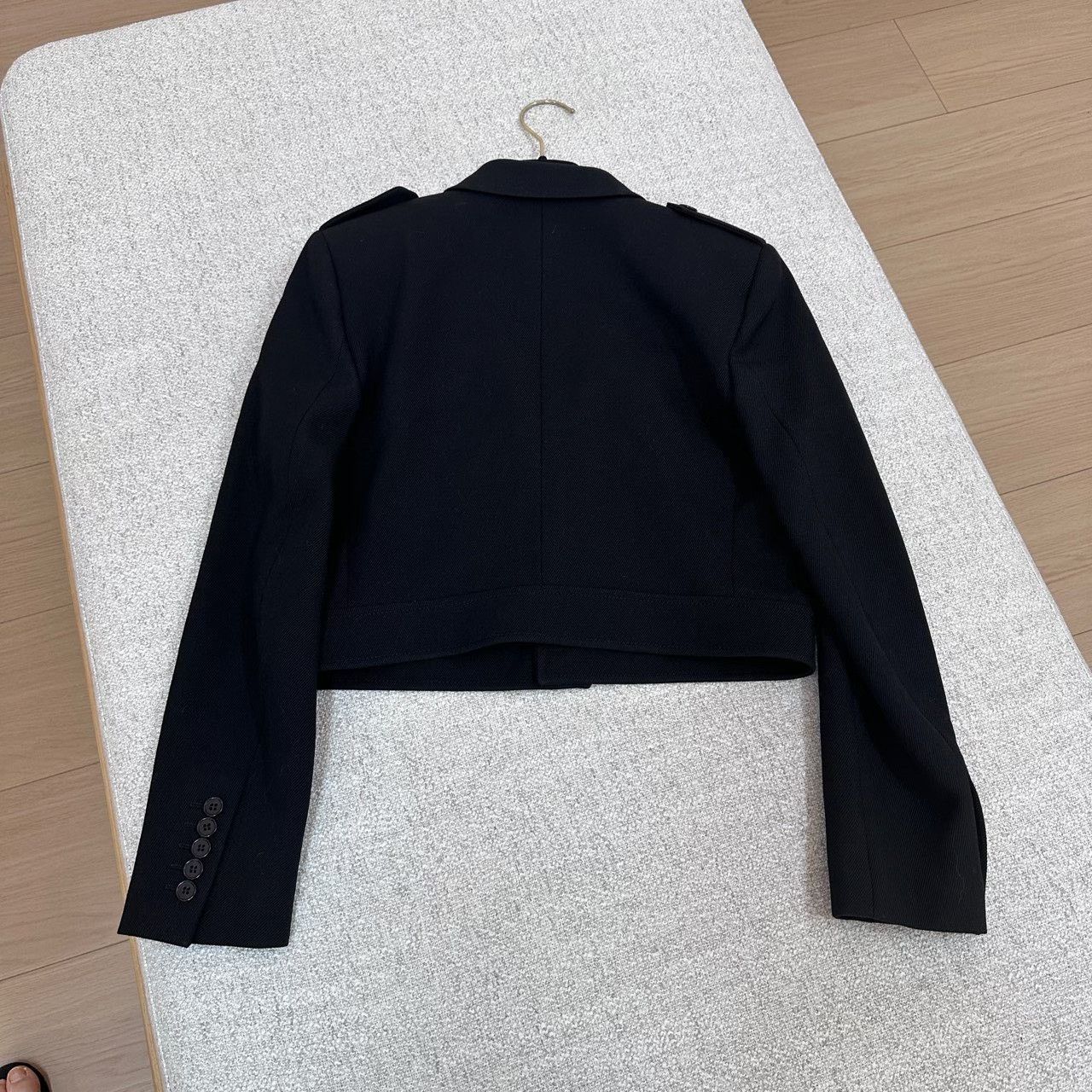 Saint Laurent Paris Saint Laurent Single-Button Cropped Blazer Size XS / US 0-2 / IT 36-38 - 2 Thumbnail