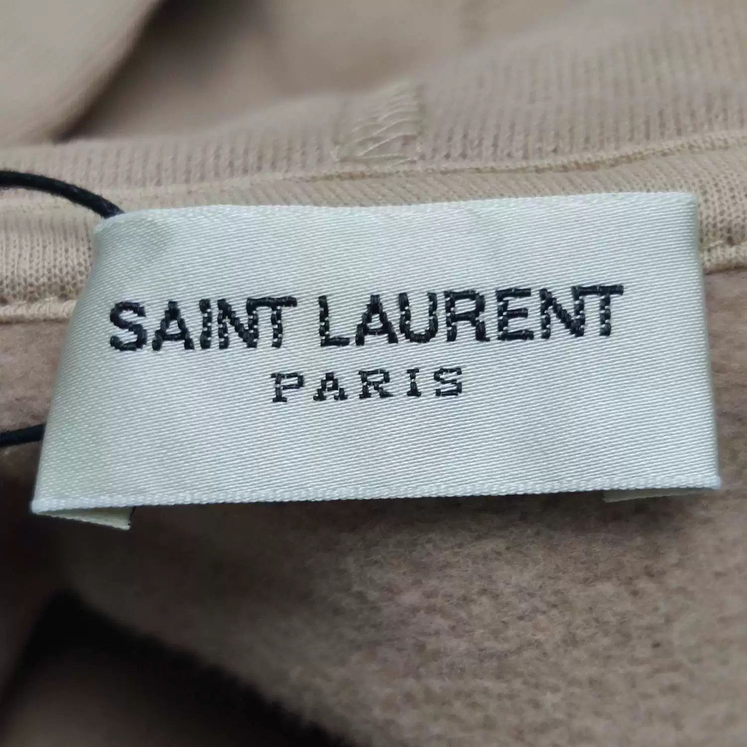 Saint Laurent Paris Saint Laurent Beige Logo Hoodie XL Size US XL / EU 56 / 4 - 6 Thumbnail