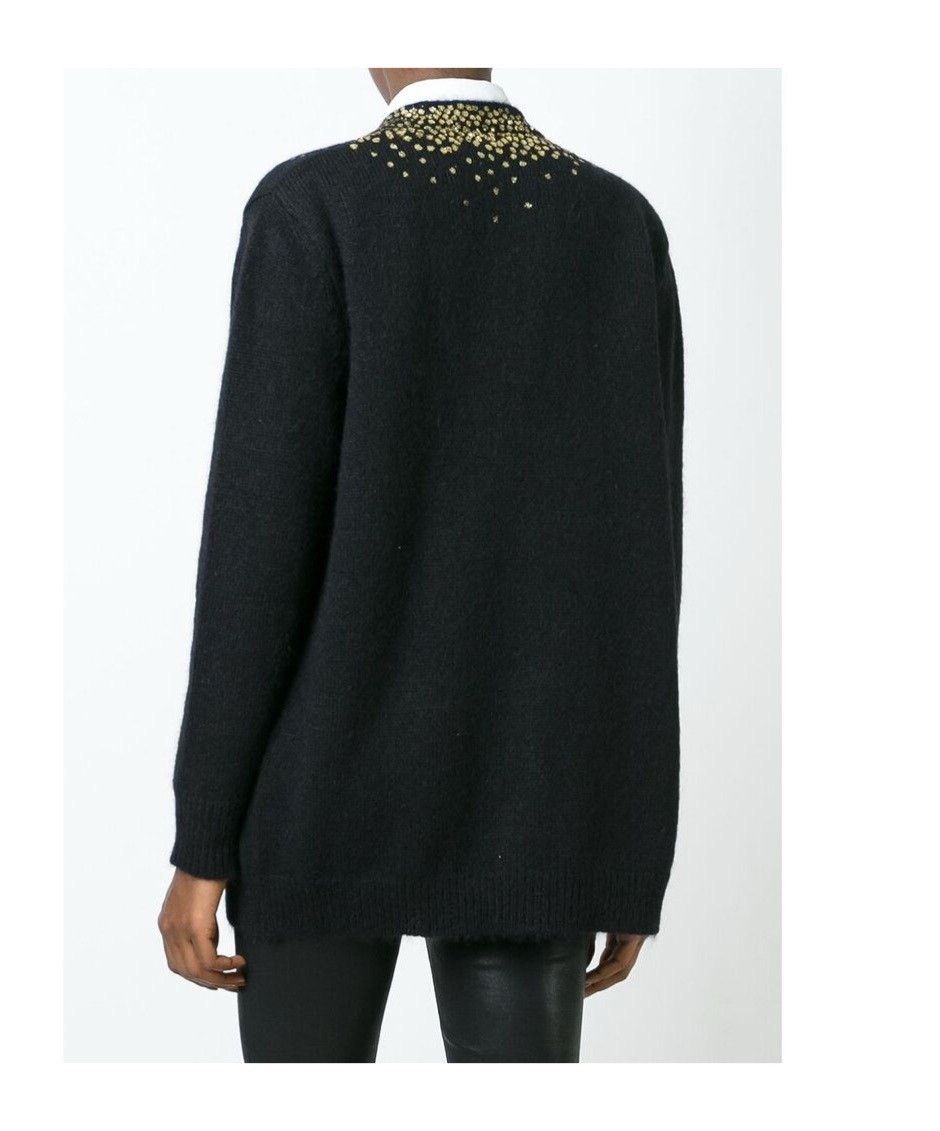 Saint Laurent Paris Saint Laurent V-Neck Sequin Knit Cardigan Size XS / US 0-2 / IT 36-38 - 2 Thumbnail