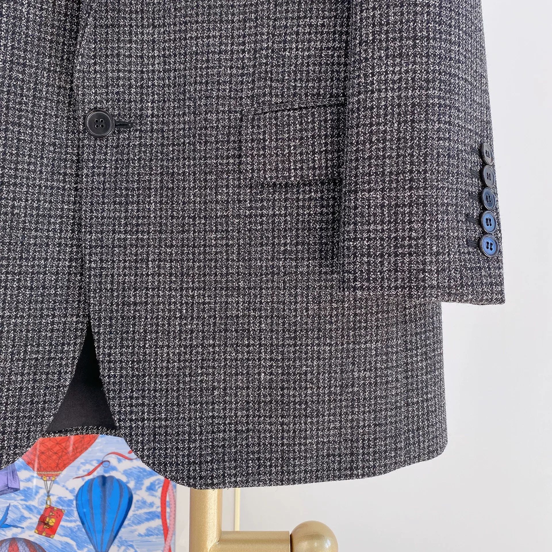Saint Laurent Paris Saint Laurent Houndstooth Mid-Length Blazer Size XS / US 0-2 / IT 36-38 - 4 Thumbnail