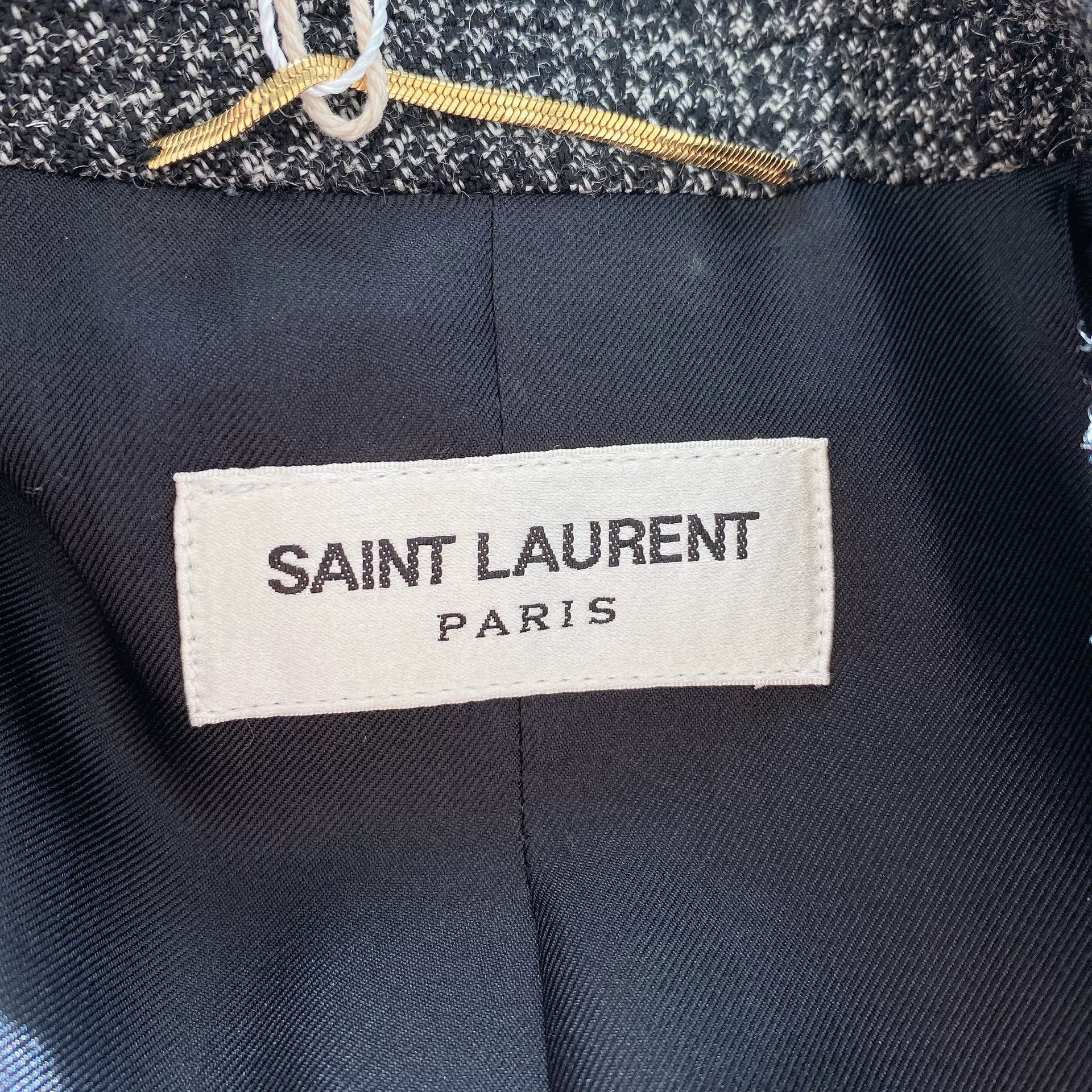 Saint Laurent Paris Saint Laurent Houndstooth Mid-Length Blazer Size XS / US 0-2 / IT 36-38 - 5 Thumbnail