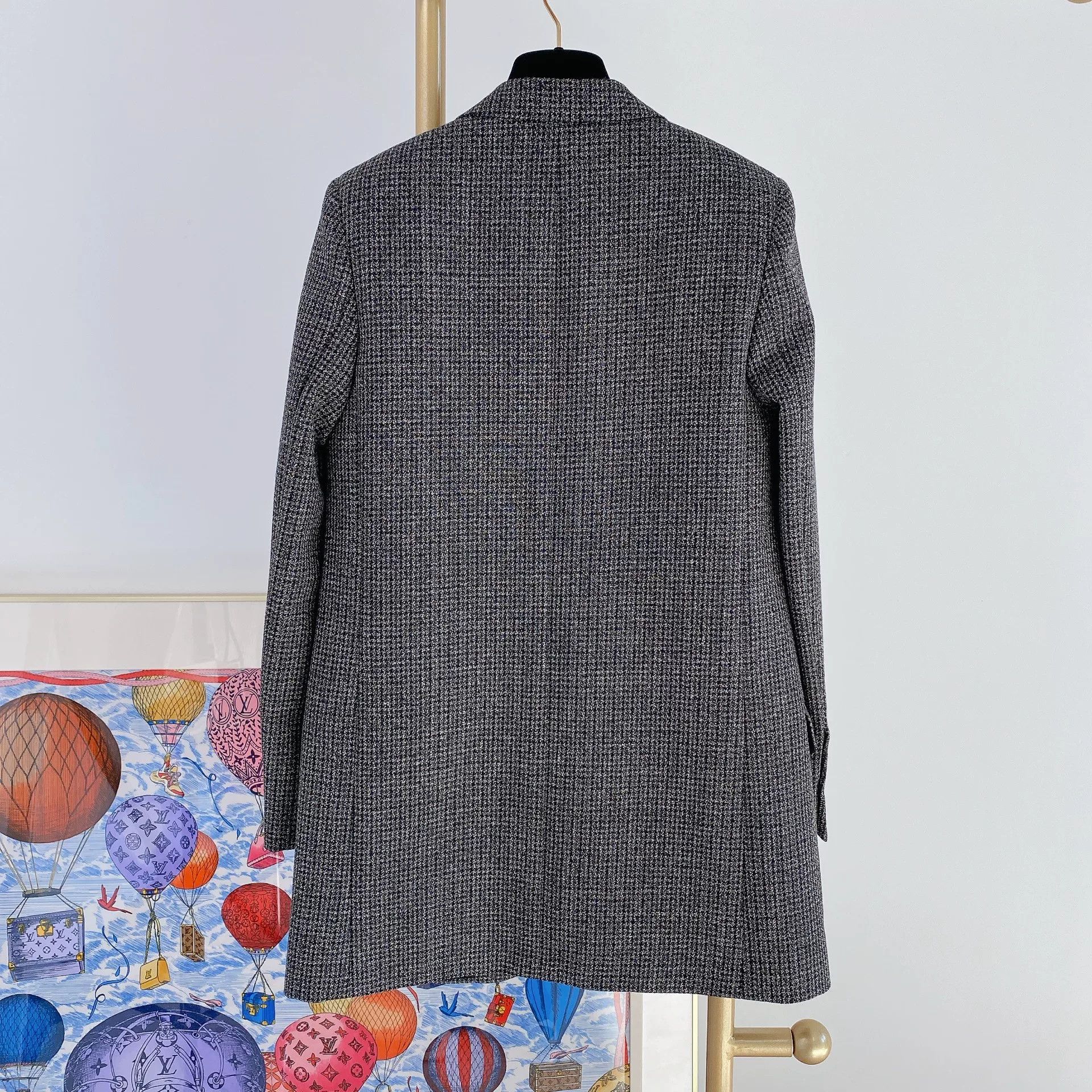 Saint Laurent Paris Saint Laurent Houndstooth Mid-Length Blazer Size XS / US 0-2 / IT 36-38 - 2 Thumbnail