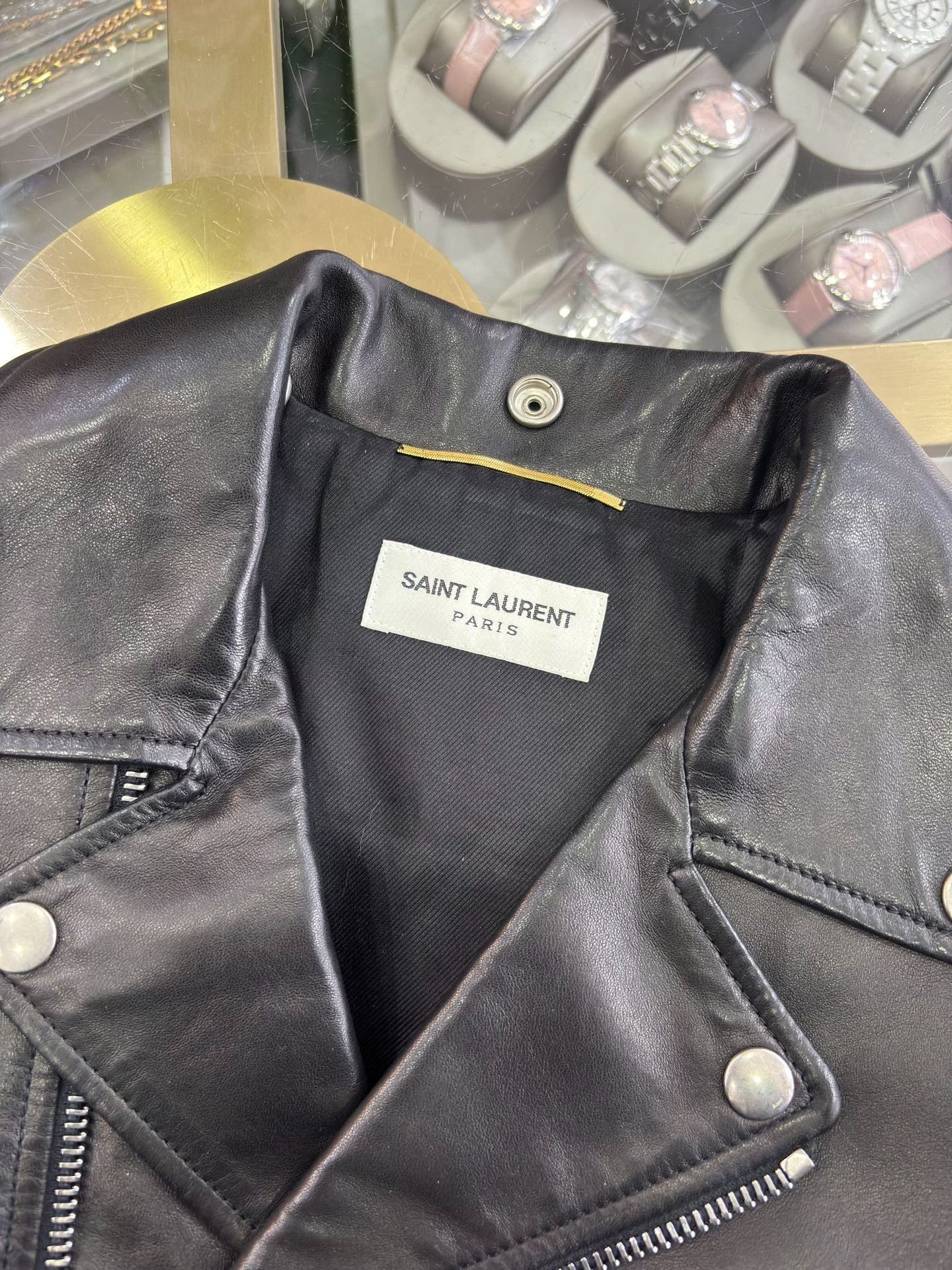 Saint Laurent Paris Saint Laurent Leather Biker Jacket Size XS / US 0-2 / IT 36-38 - 7 Thumbnail