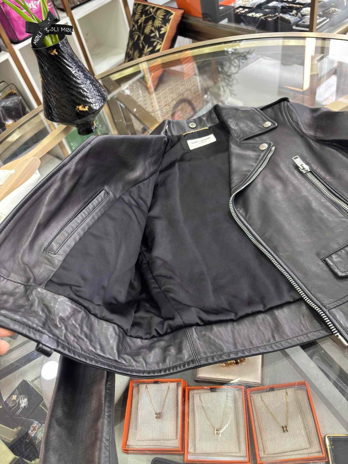 Saint Laurent Paris Saint Laurent Leather Biker Jacket Size XS / US 0-2 / IT 36-38 - 8 Thumbnail