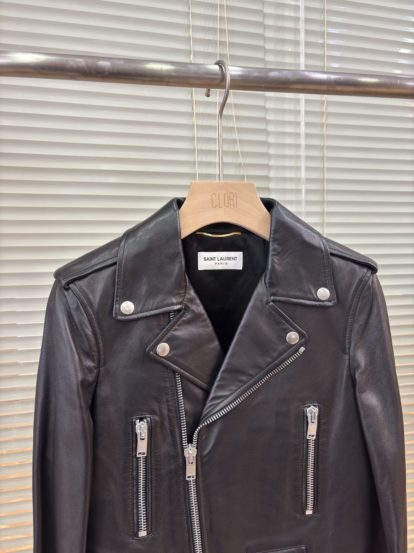 Saint Laurent Paris Saint Laurent Leather Biker Jacket Size XS / US 0-2 / IT 36-38 - 2 Thumbnail