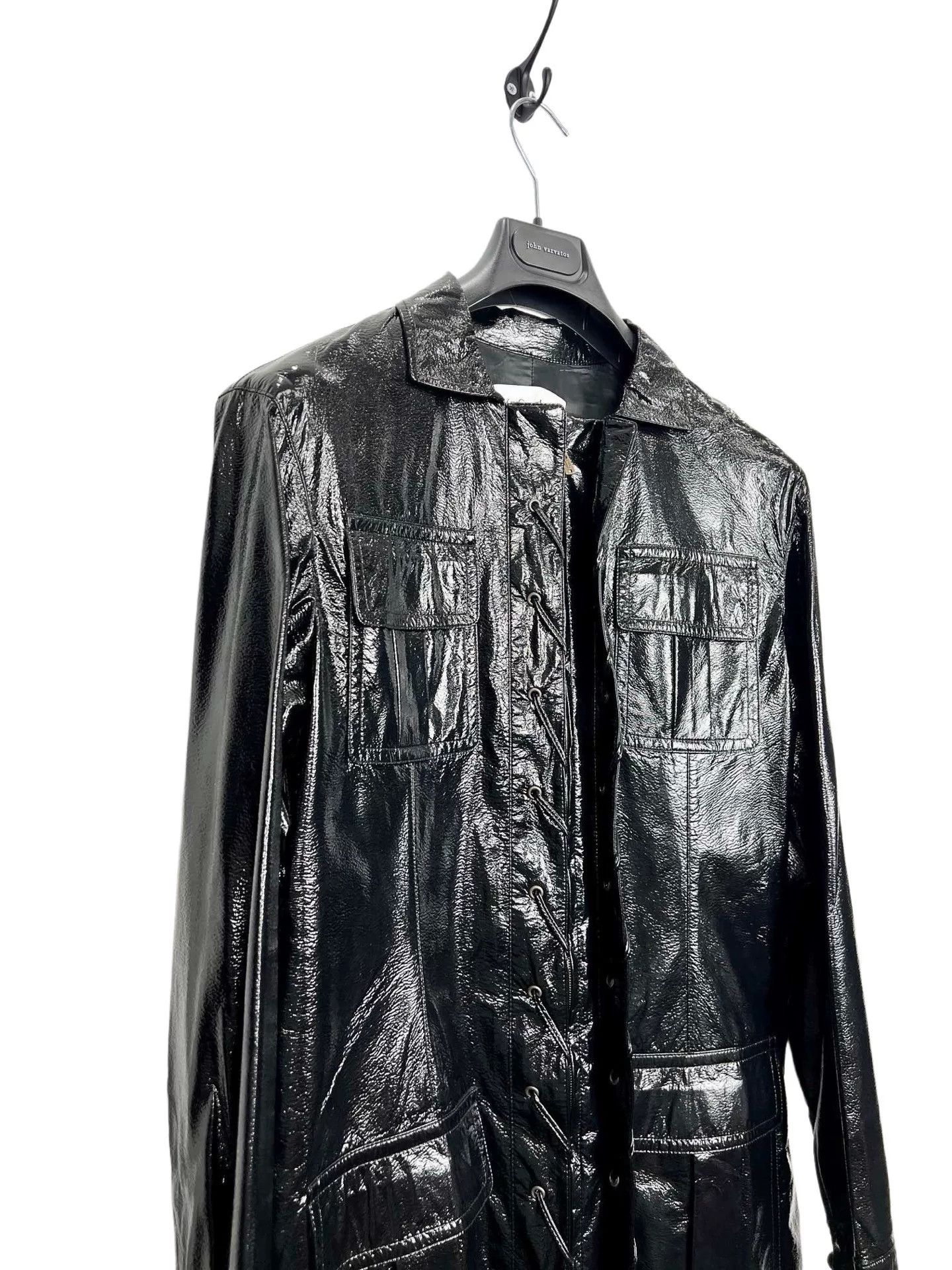 Saint Laurent Paris Yves Saint Laurent Black PU Leather Jacket Size M / US 6-8 / IT 42-44 - 4 Thumbnail