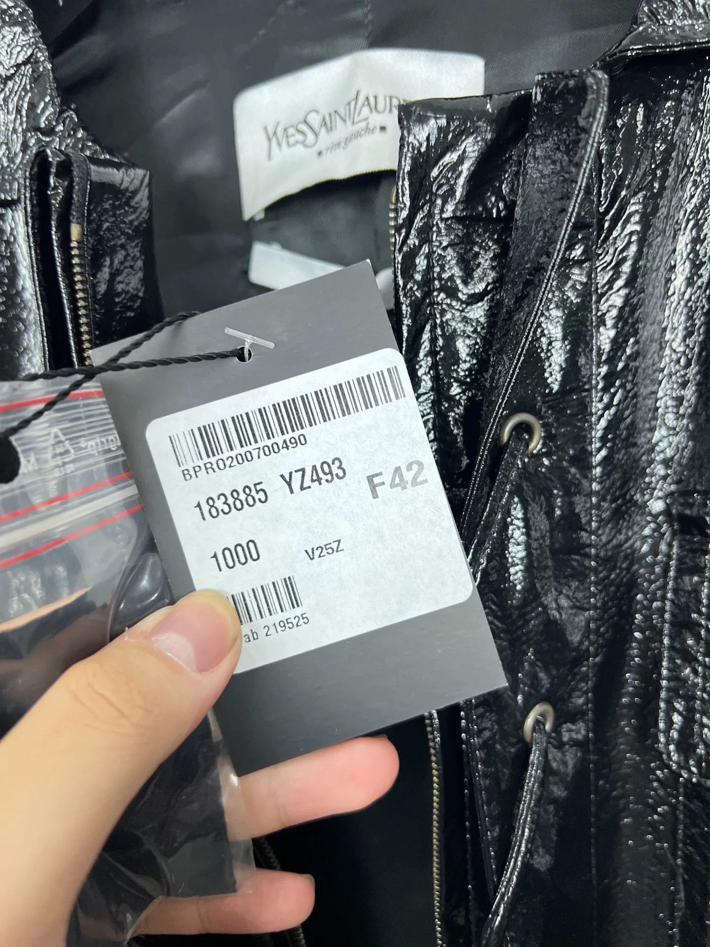 Saint Laurent Paris Yves Saint Laurent Black PU Leather Jacket Size M / US 6-8 / IT 42-44 - 6 Thumbnail